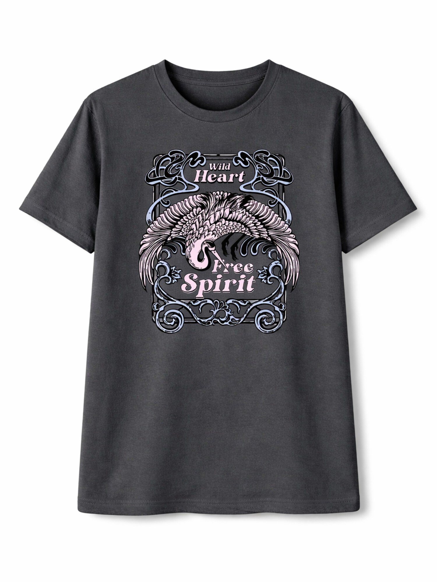 LEAFLETIC Camiseta 'Leafletic Women’s Short Sleeve T-Shirt' gris oscuro