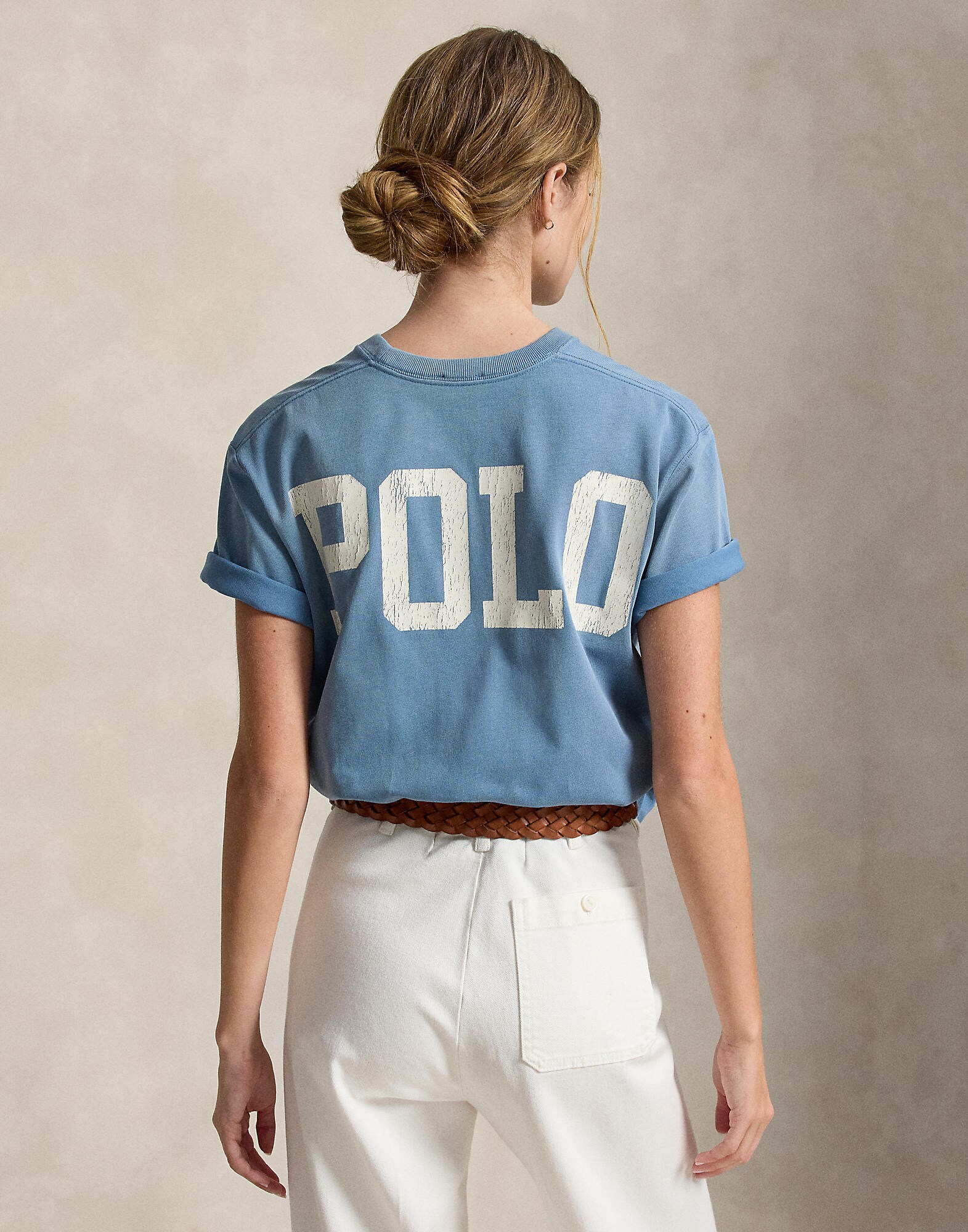 Polo Ralph Lauren Camiseta azul claro / blanco – imagen 3