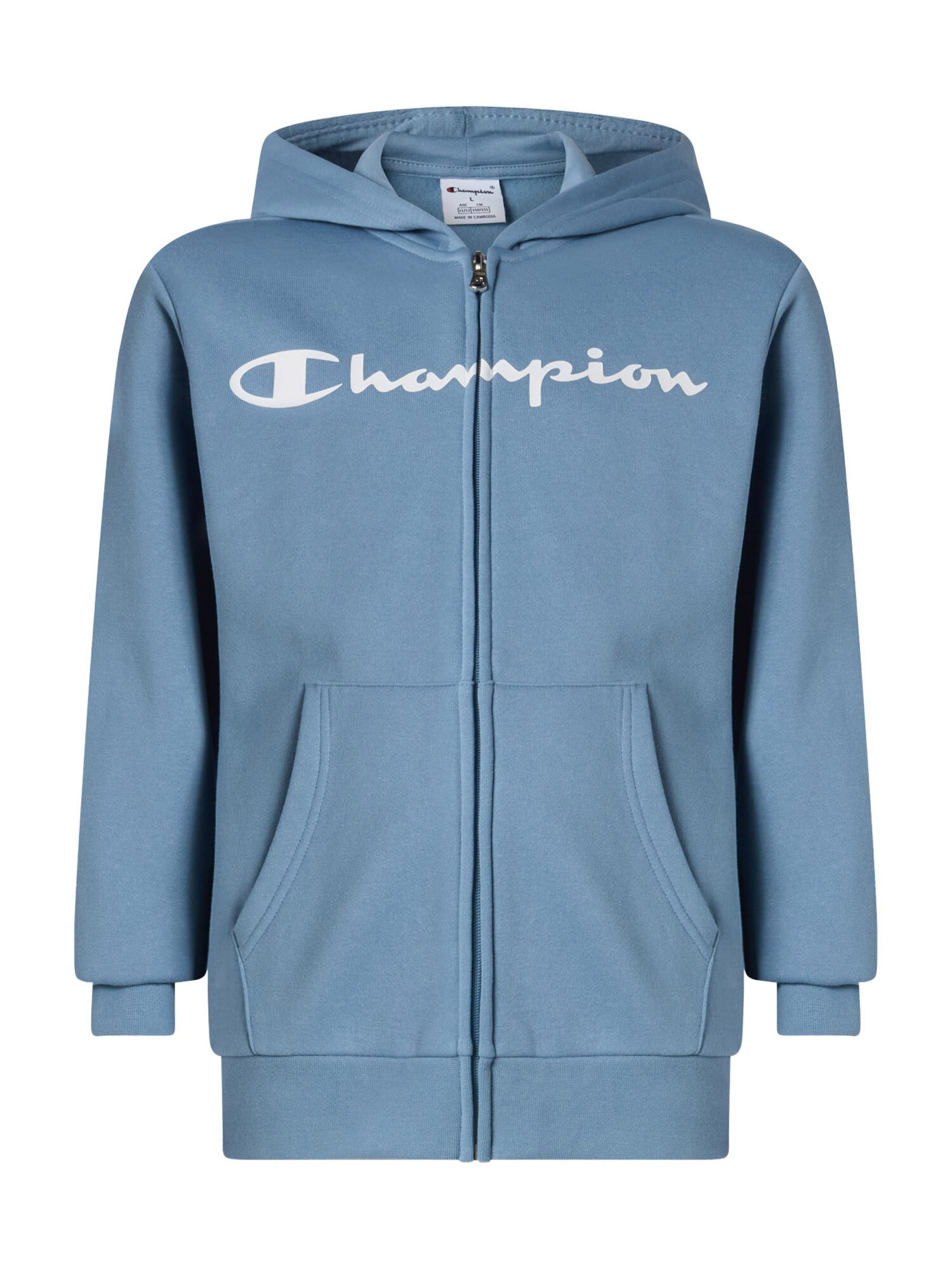 Champion Tepláková bunda  svetlomodrá / biela