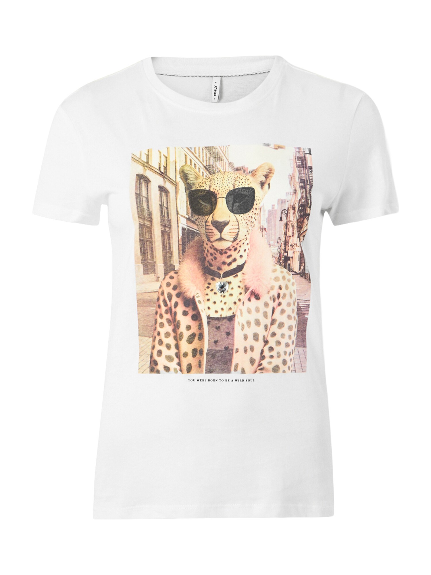 ONLY Tricou ONLVibe  maro / roz / negru / alb