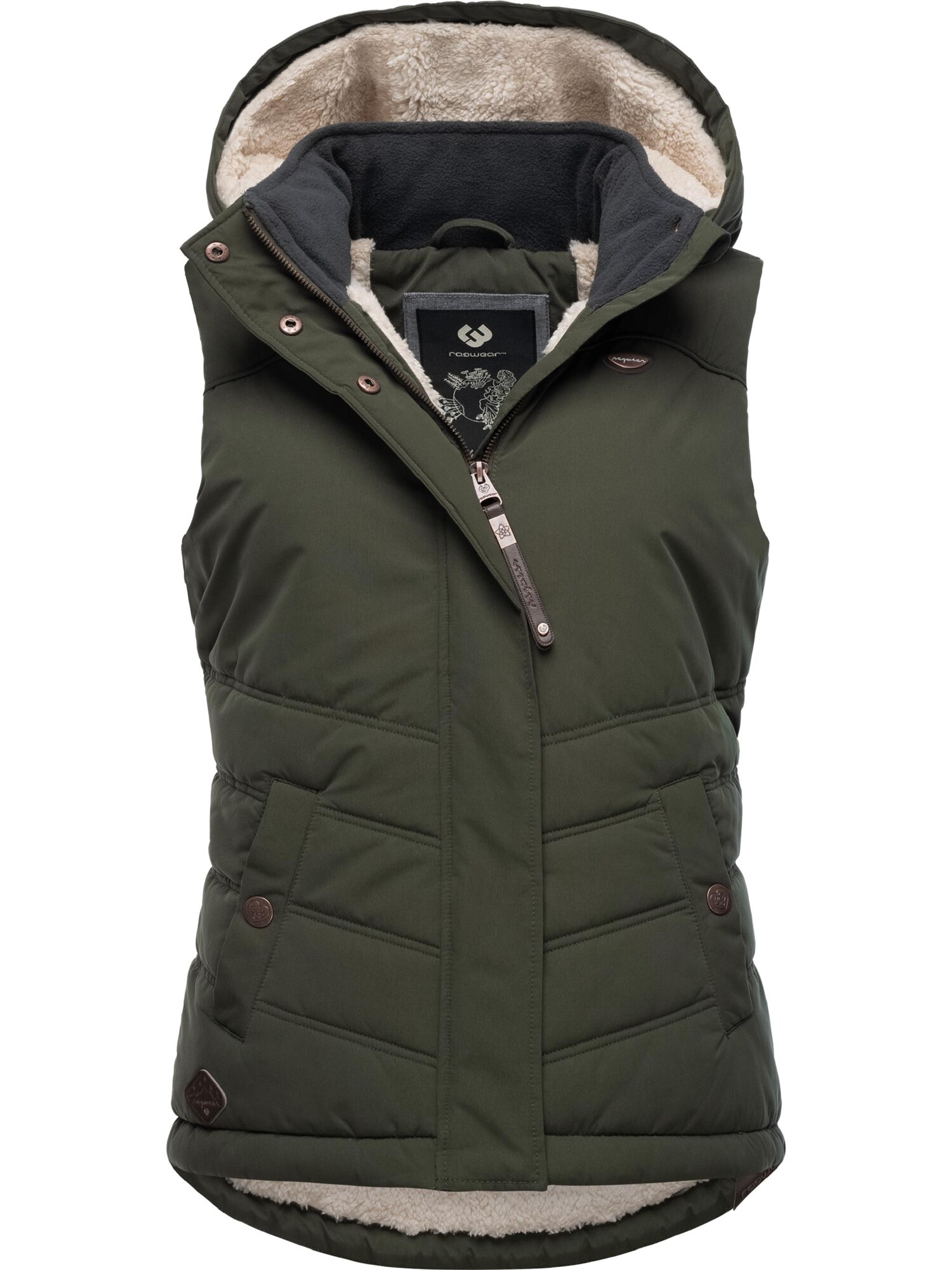 Ragwear Mellény 'Hesty'  khaki akciós termékkép 1