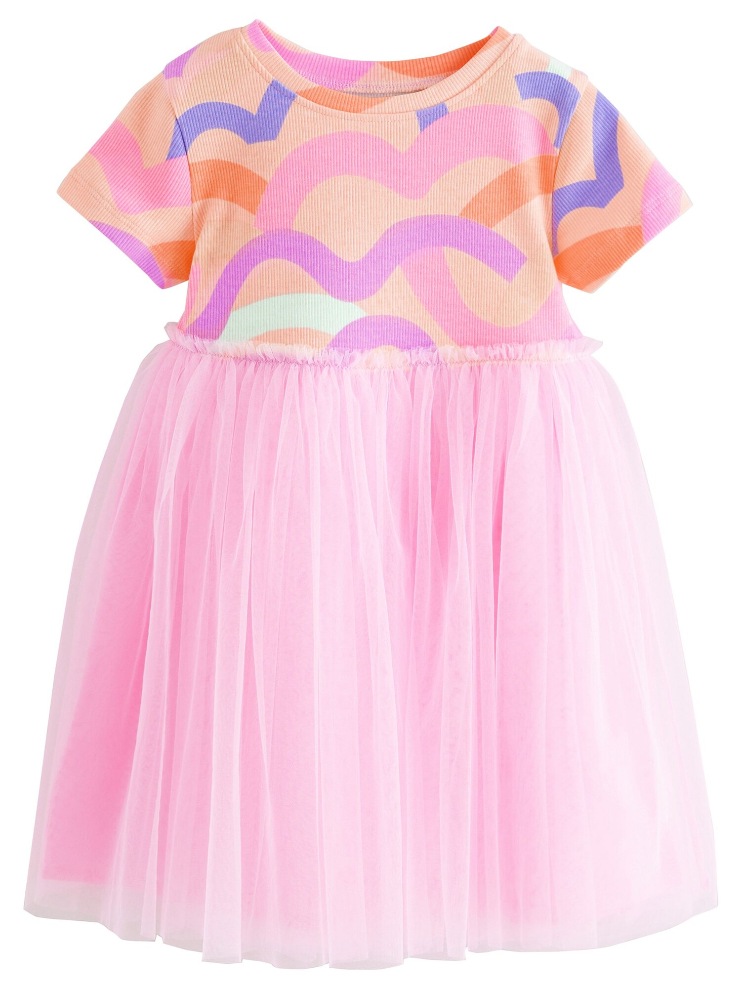 Next Rochie  albastru / mov deschis / portocaliu caisă / roz deschis
