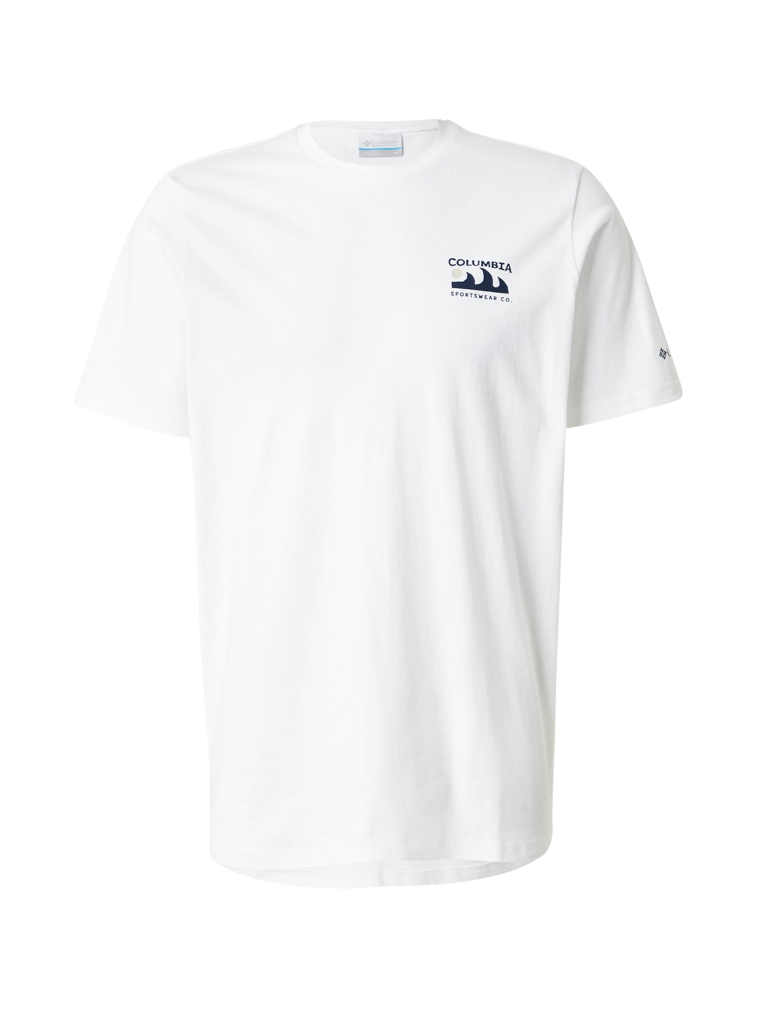 COLUMBIA Tricou funcțional Explorers Canyon  albastru marin / albastru deschis / gri / alb