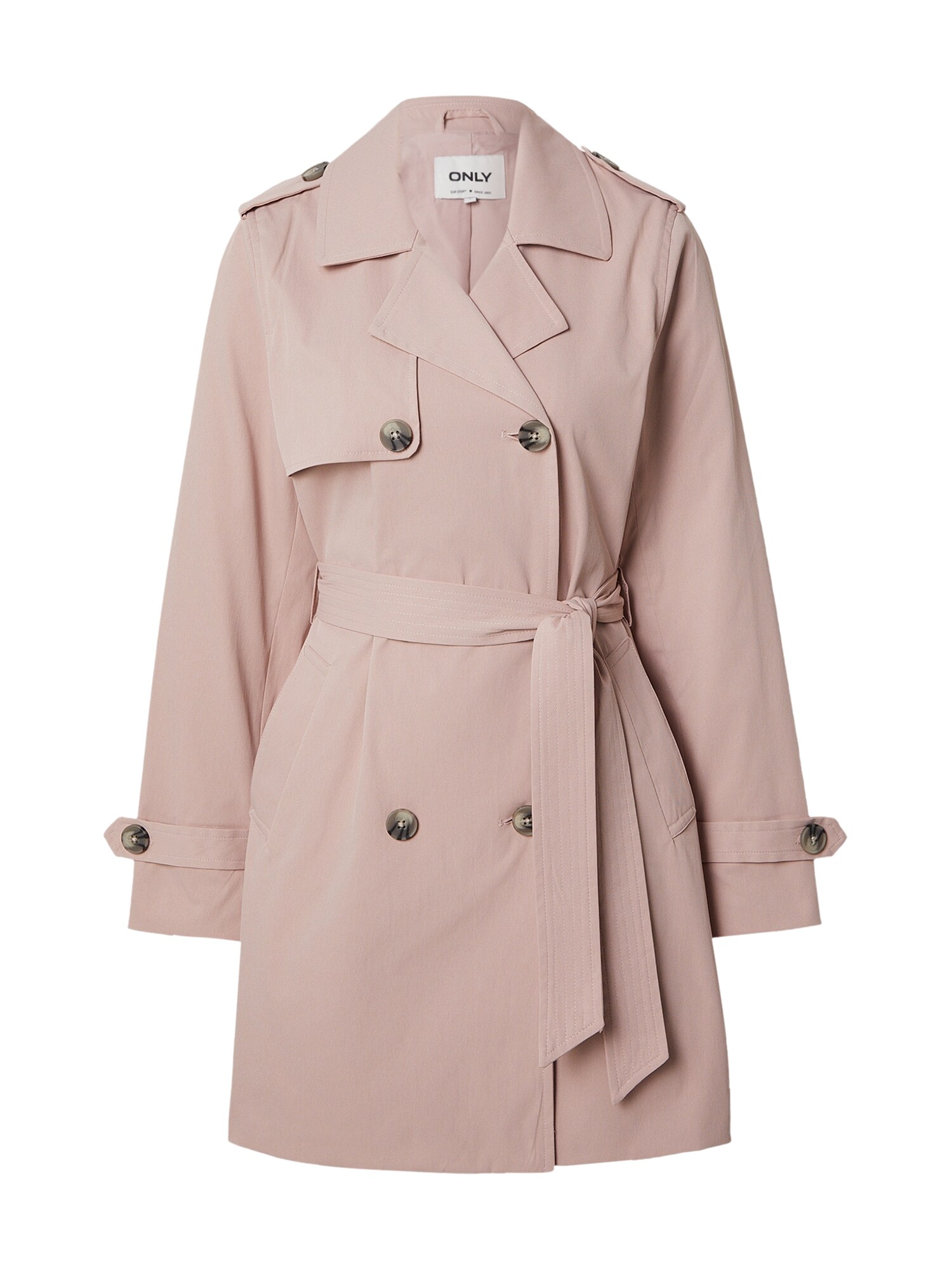 ONLY Palton de primăvară-toamnă ONLDisa  roz pudră