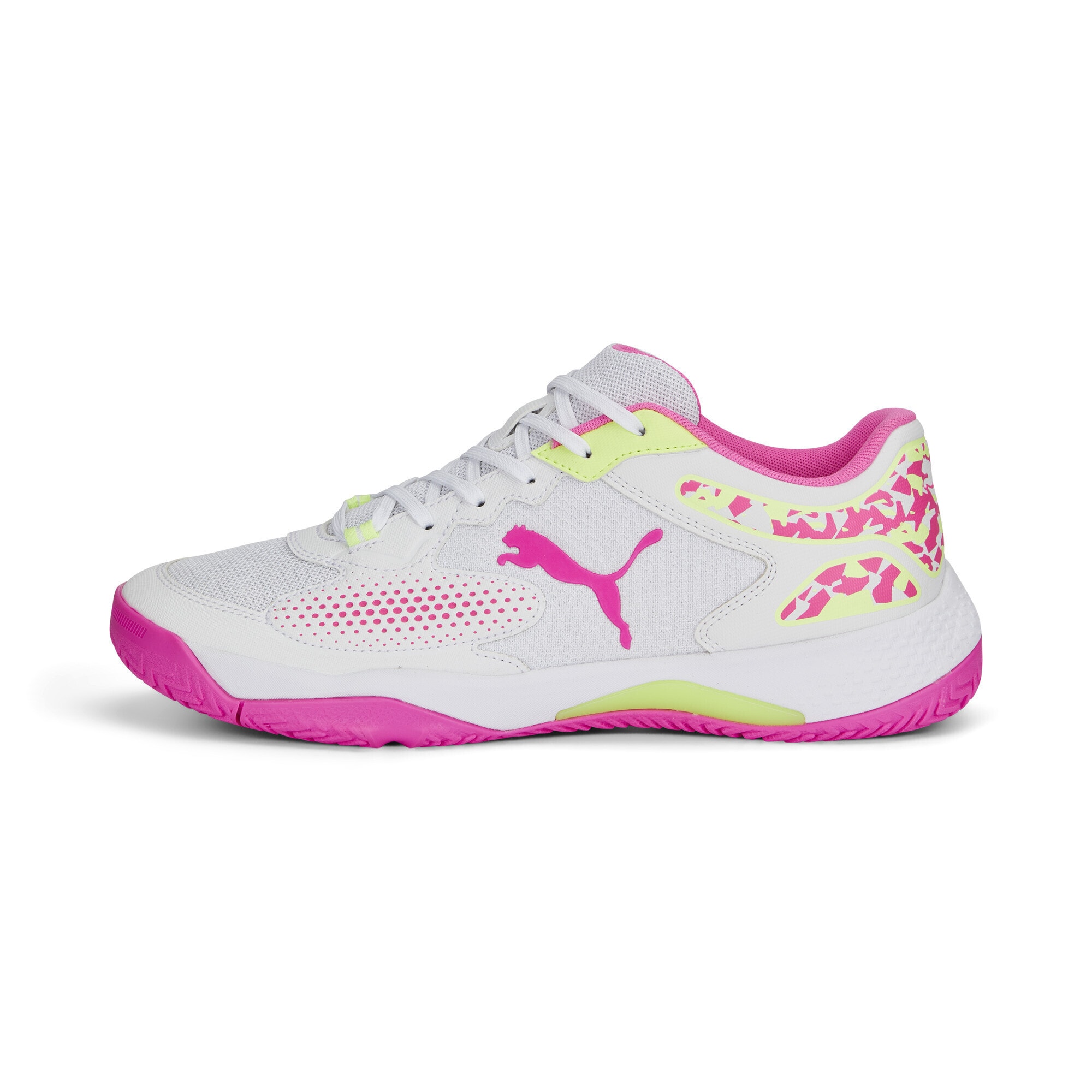 PUMA Sportske cipele 'Solarcourt'  žuta / roza / bijela