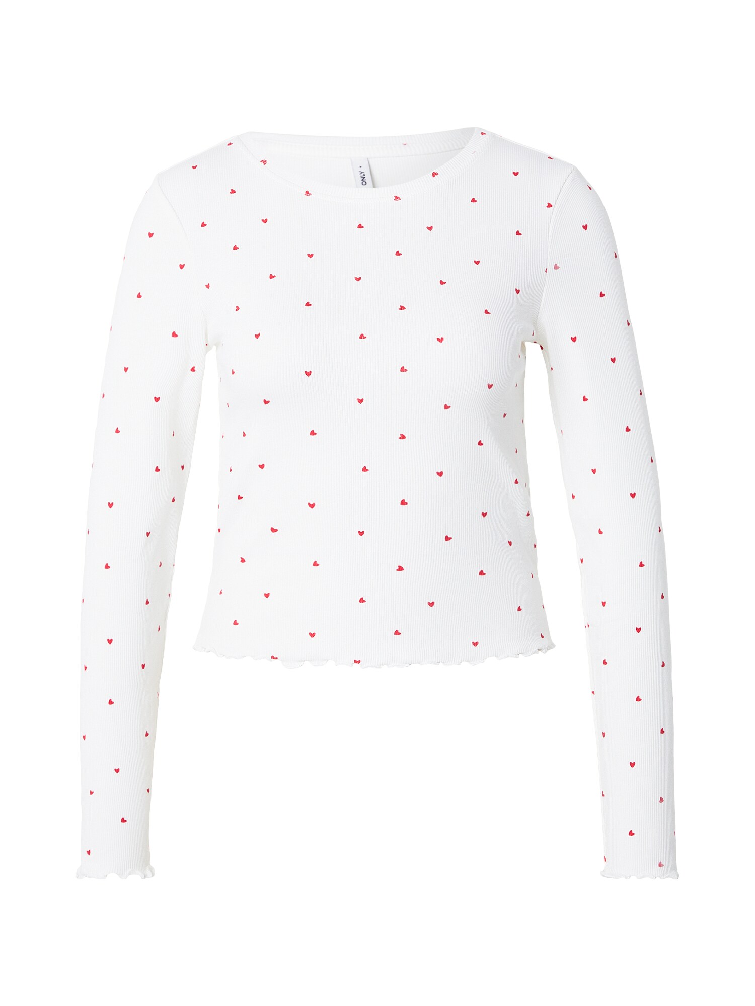 ONLY Tricou ONLFENJA  roșu / alb