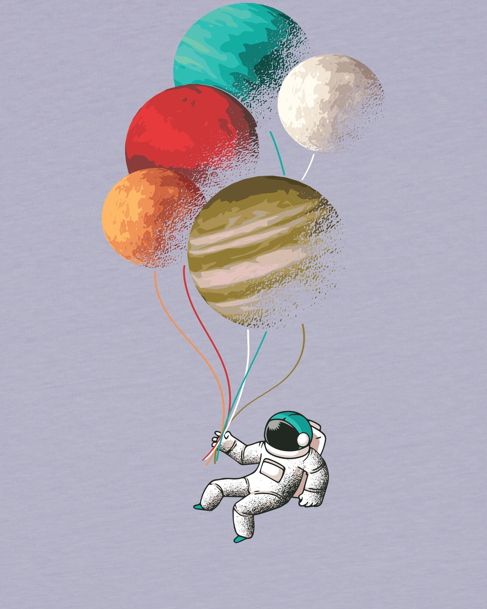 Thumbnail - T-Shirt 'Balloon Spaceman'