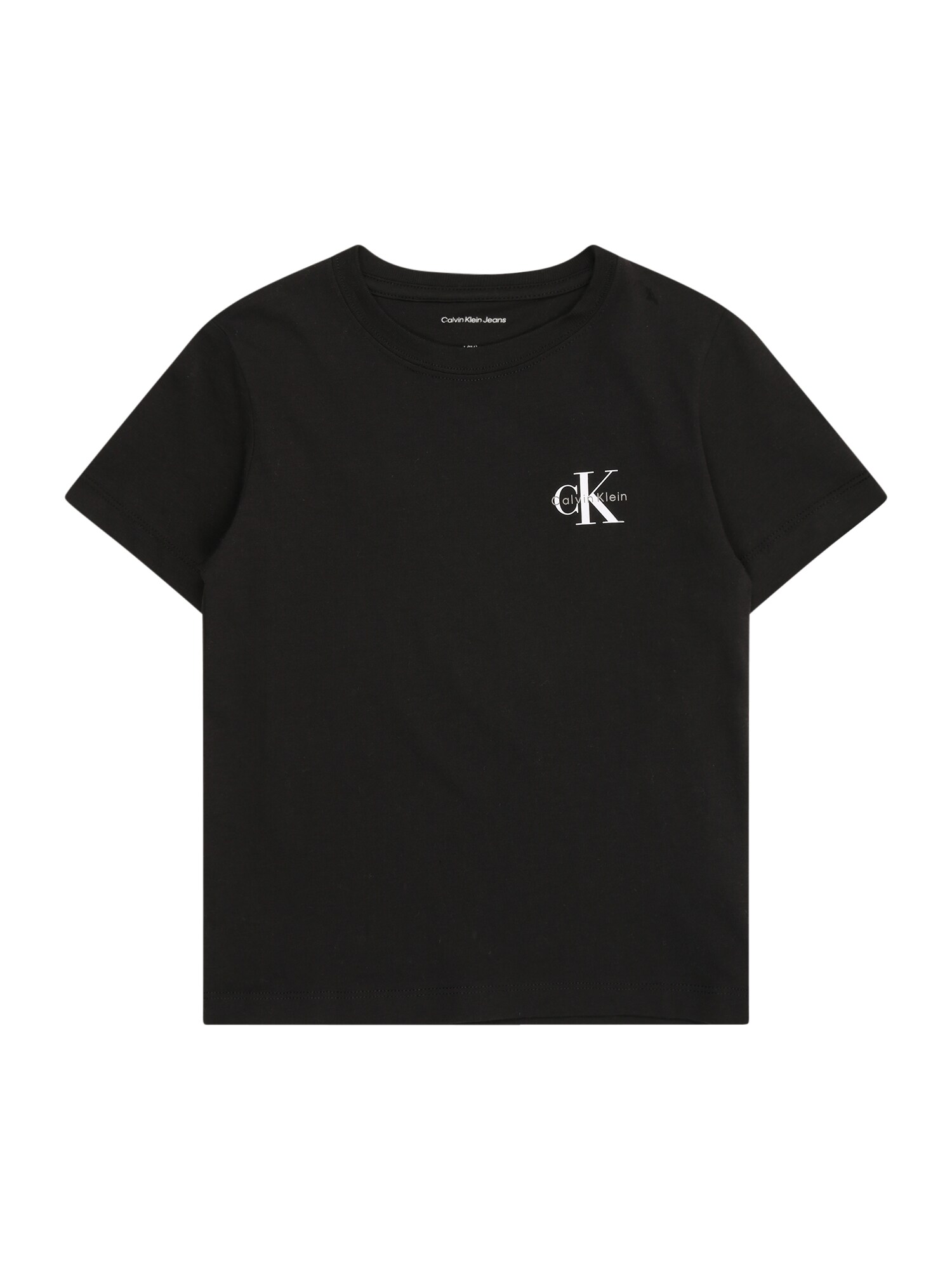 Calvin Klein Jeans Tricou  negru / alb