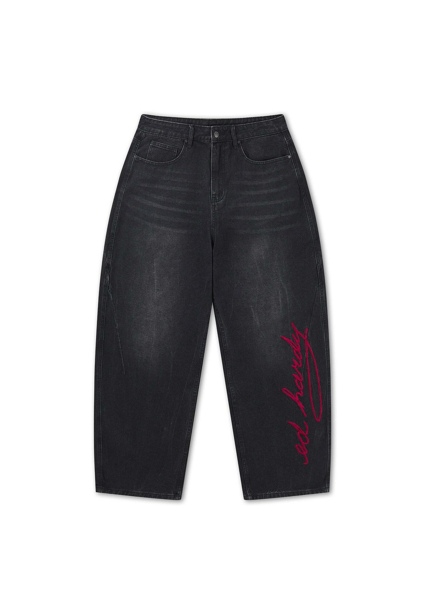 Ed Hardy Jeans roșu carmin / negru / alb