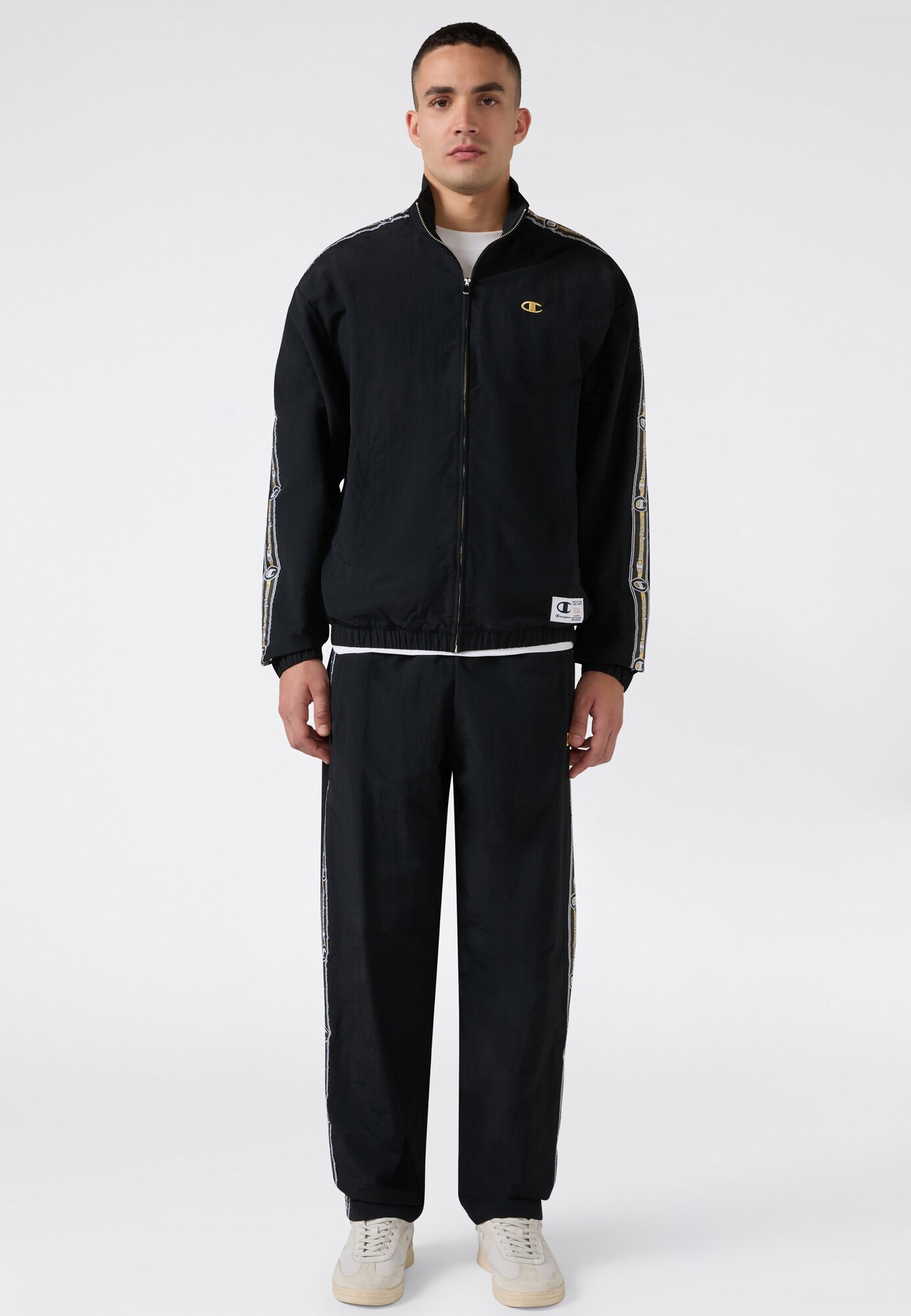 Champion Chaqueta de entretiempo  amarillo / negro / blanco – imagen 4