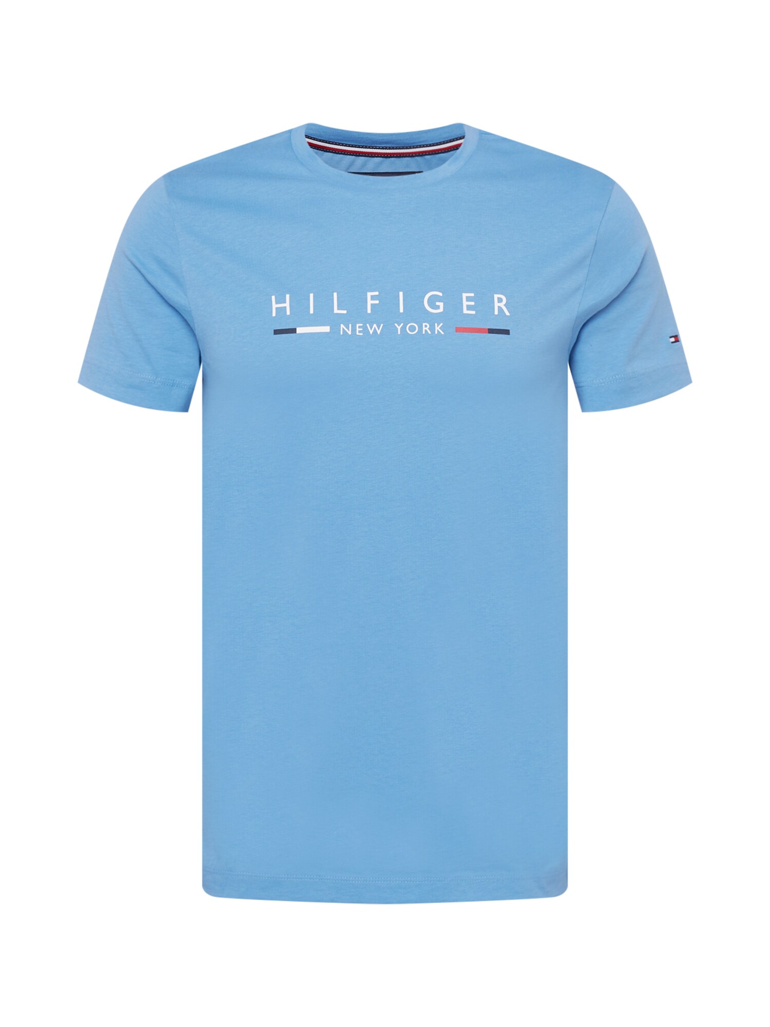 TOMMY HILFIGER Tričko 'New York'  námornícka modrá / svetlomodrá / červená / biela