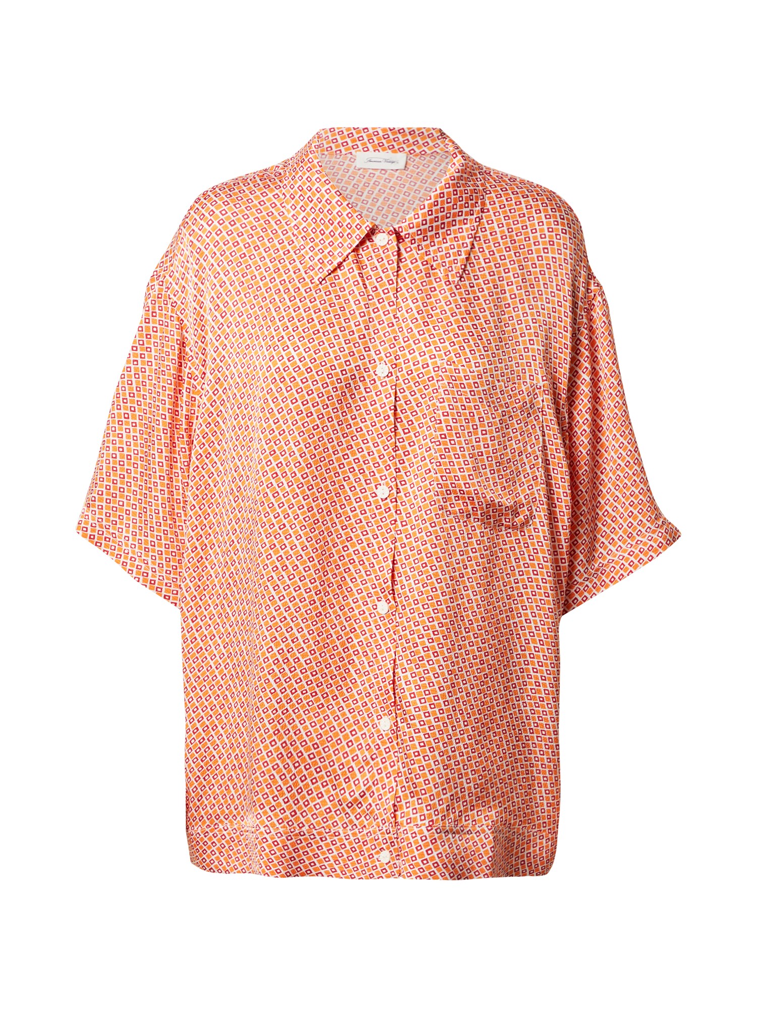AMERICAN VINTAGE Blúzka  oranžová / červená / biela