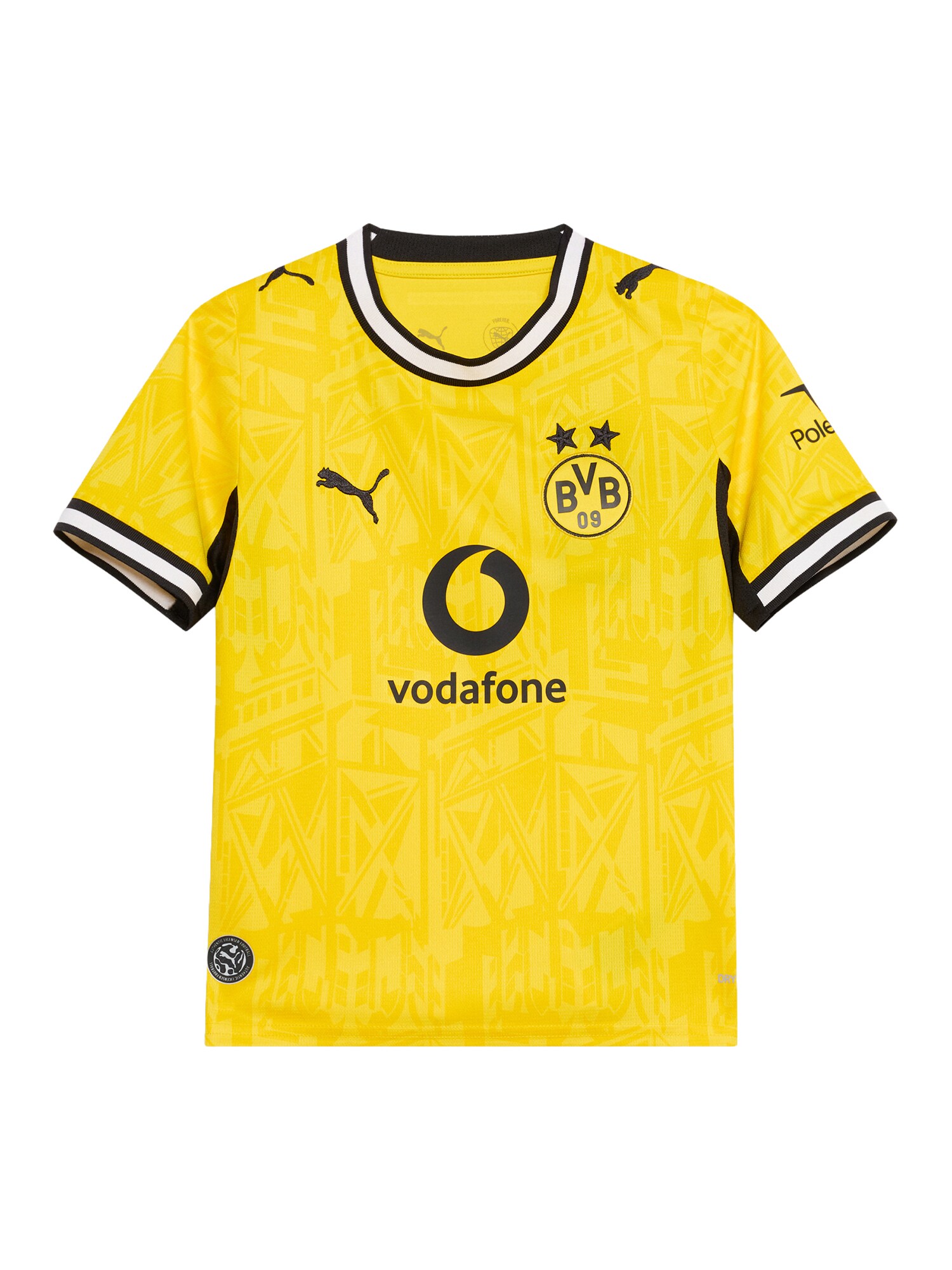 PUMA Funkčné tričko 'Borussia Dortmund'  žltá / čierna / biela