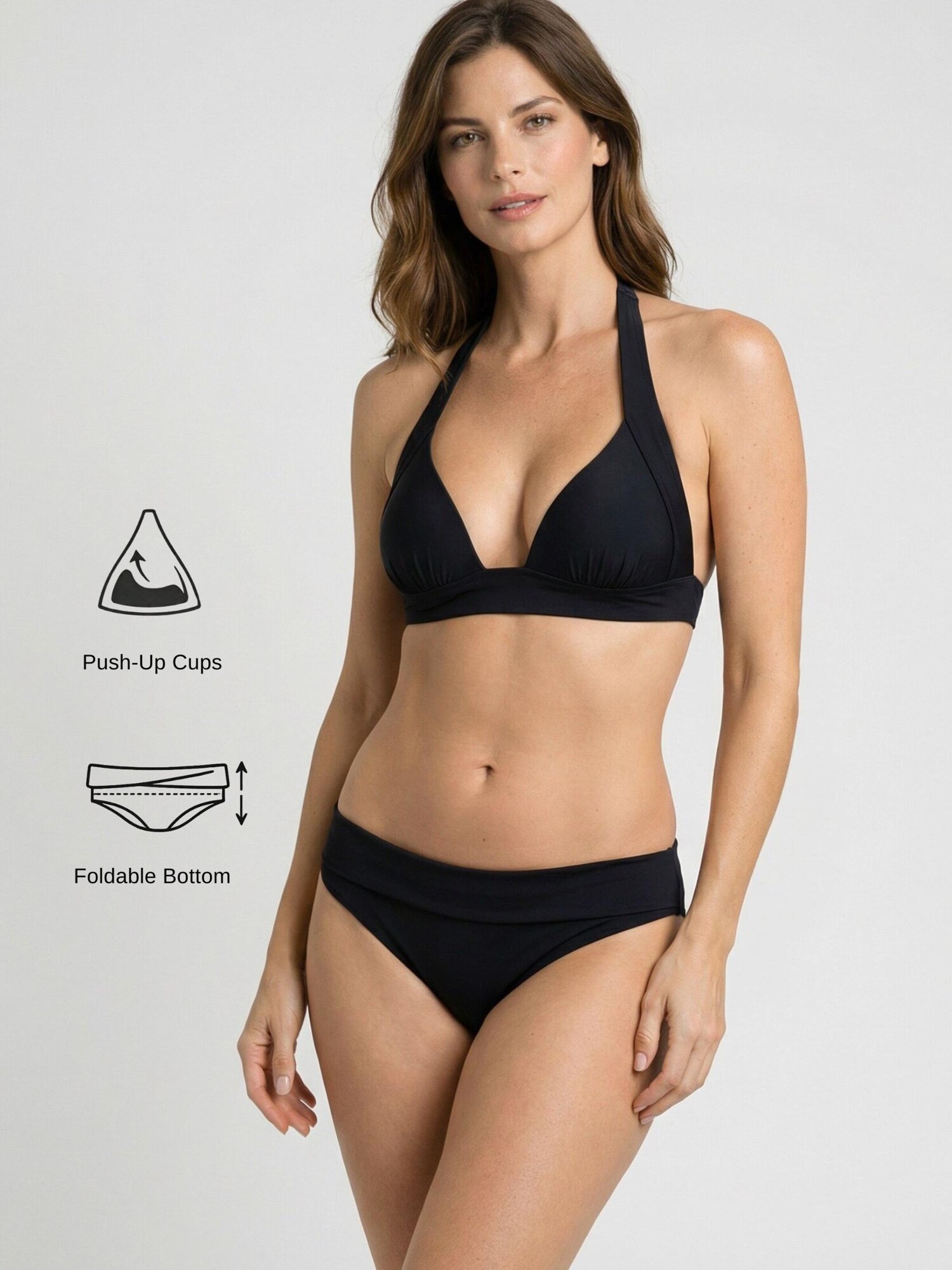 Flavia Valentini Bikini 'Trikini Capri Coral'  negro