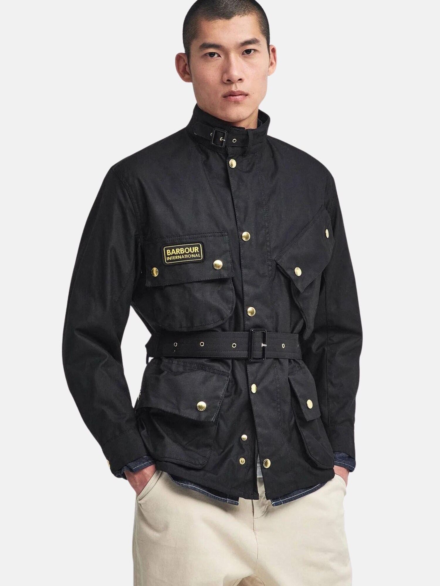 Barbour International Chaqueta de invierno 'INTERNATIONAL ORIGINAL' negro – imagen 3
