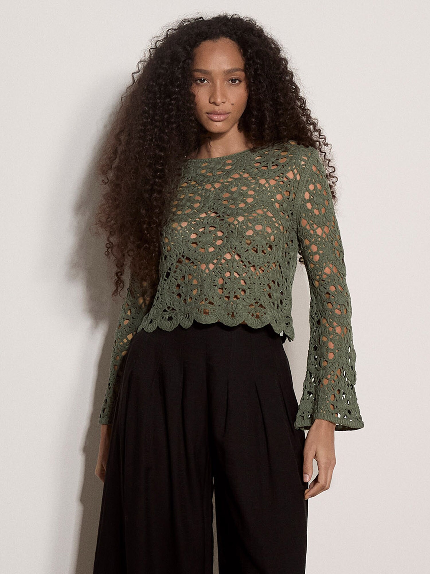 Apricot Blouse ' ' Kaki