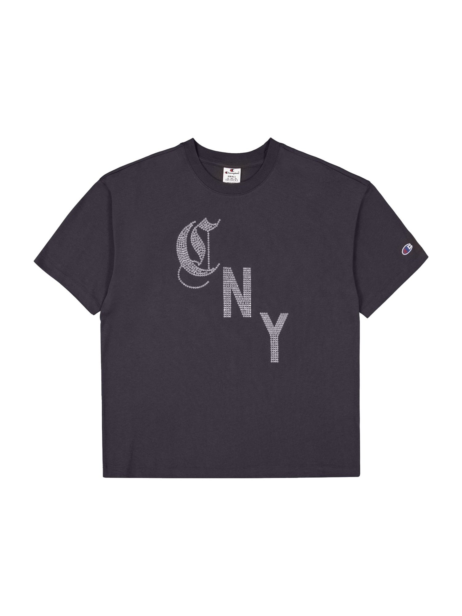 Champion Authentic Athletic Apparel Oversize póló  antracit / átlátszó akciós termékkép 1