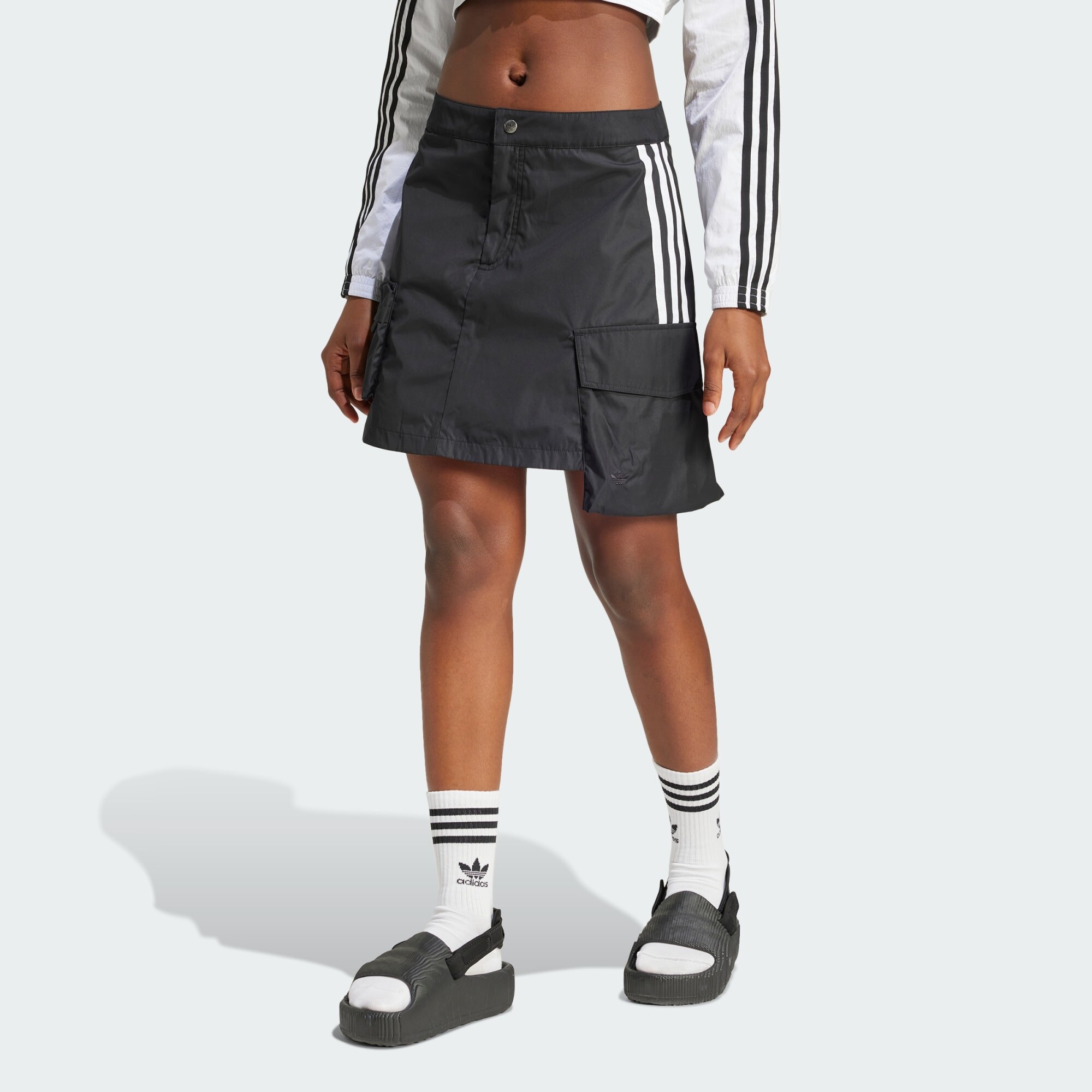 ADIDAS ORIGINALS Szoknyák  fekete / fehér termék 2. képe