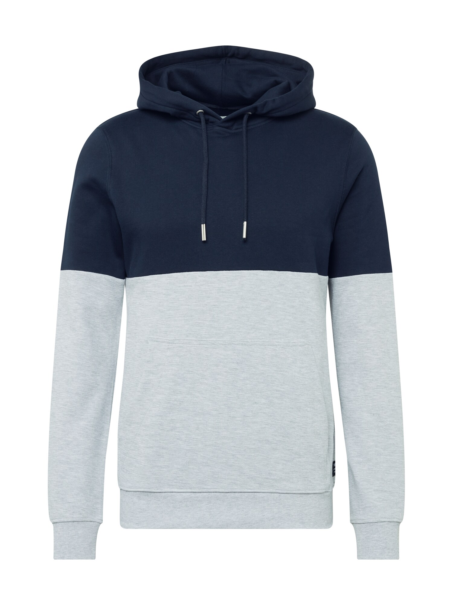 TOM TAILOR DENIM Megztinis be užsegimo  šviesiai pilka / tamsiai mėlyna