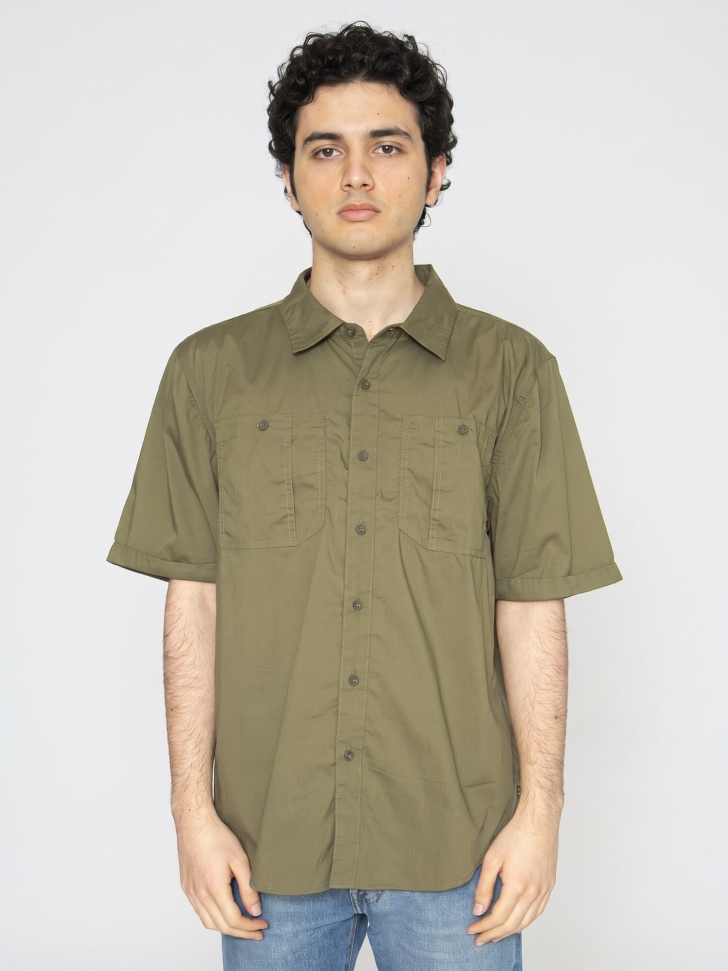 Brixton Camicia 'Charter' verde