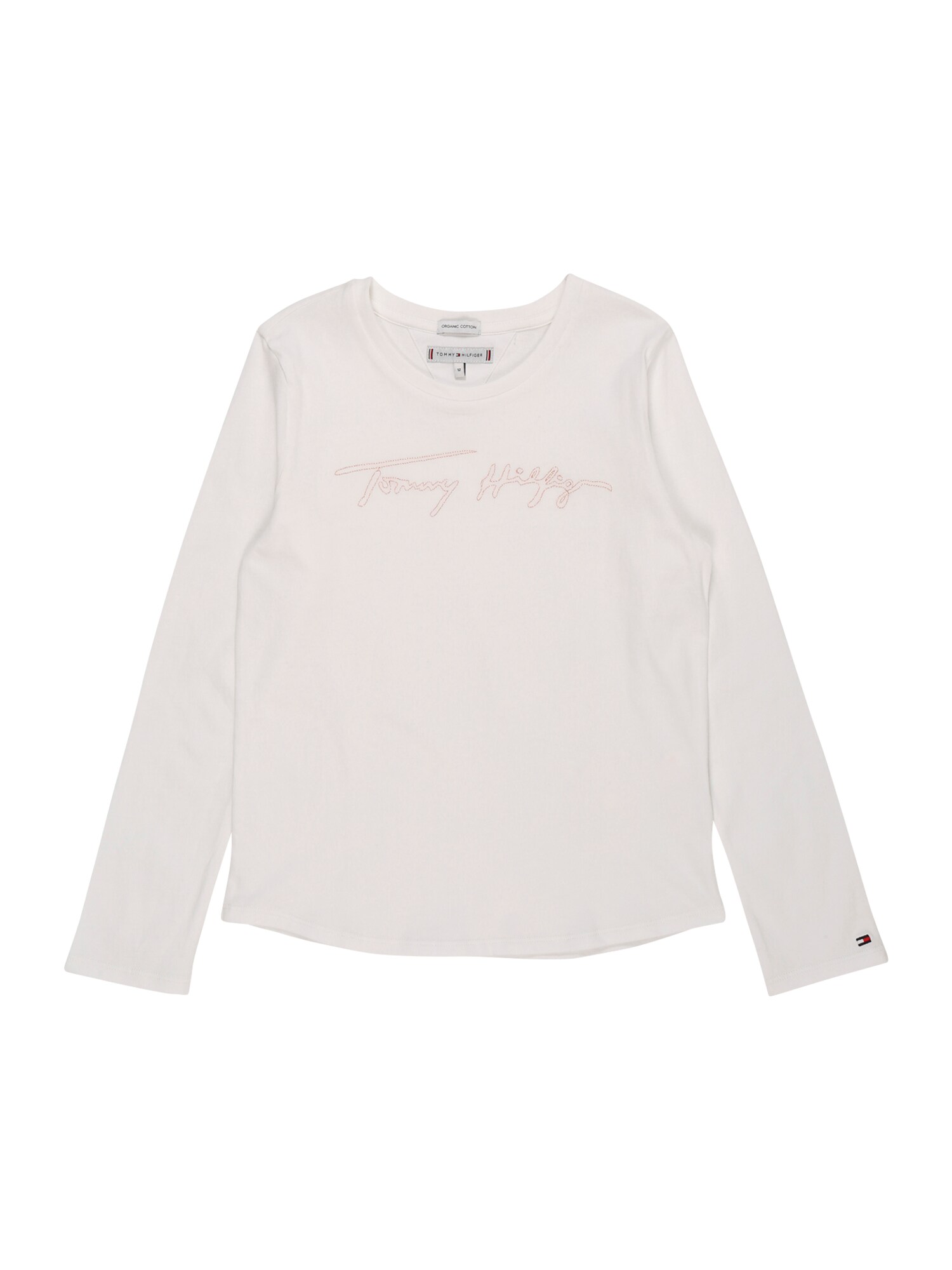 TOMMY HILFIGER Marškinėliai  balta / rožių spalva