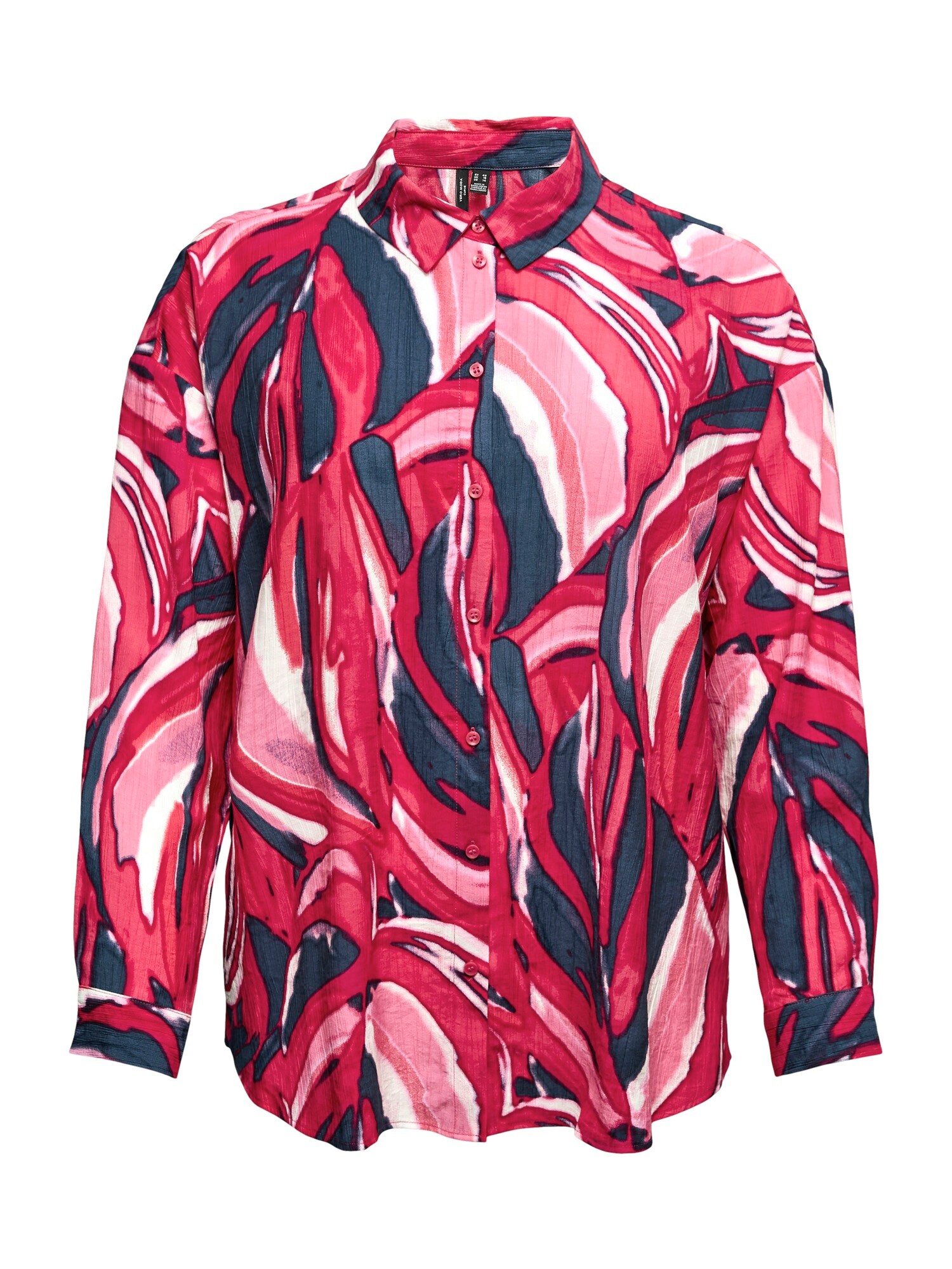 Vero Moda Curve Bluză VMCVERA VIOLET  bleumarin / roz / roz deschis / alb