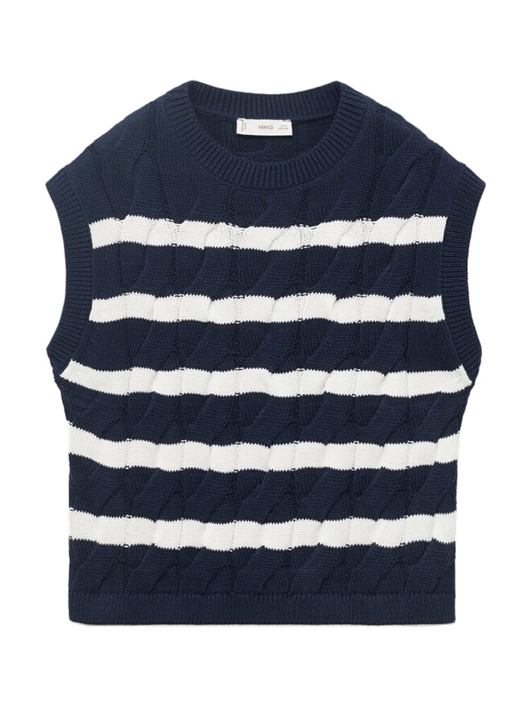 MANGO KIDS Pullunder 'CHLOE' Mädchen Größe 140 navy / weiß