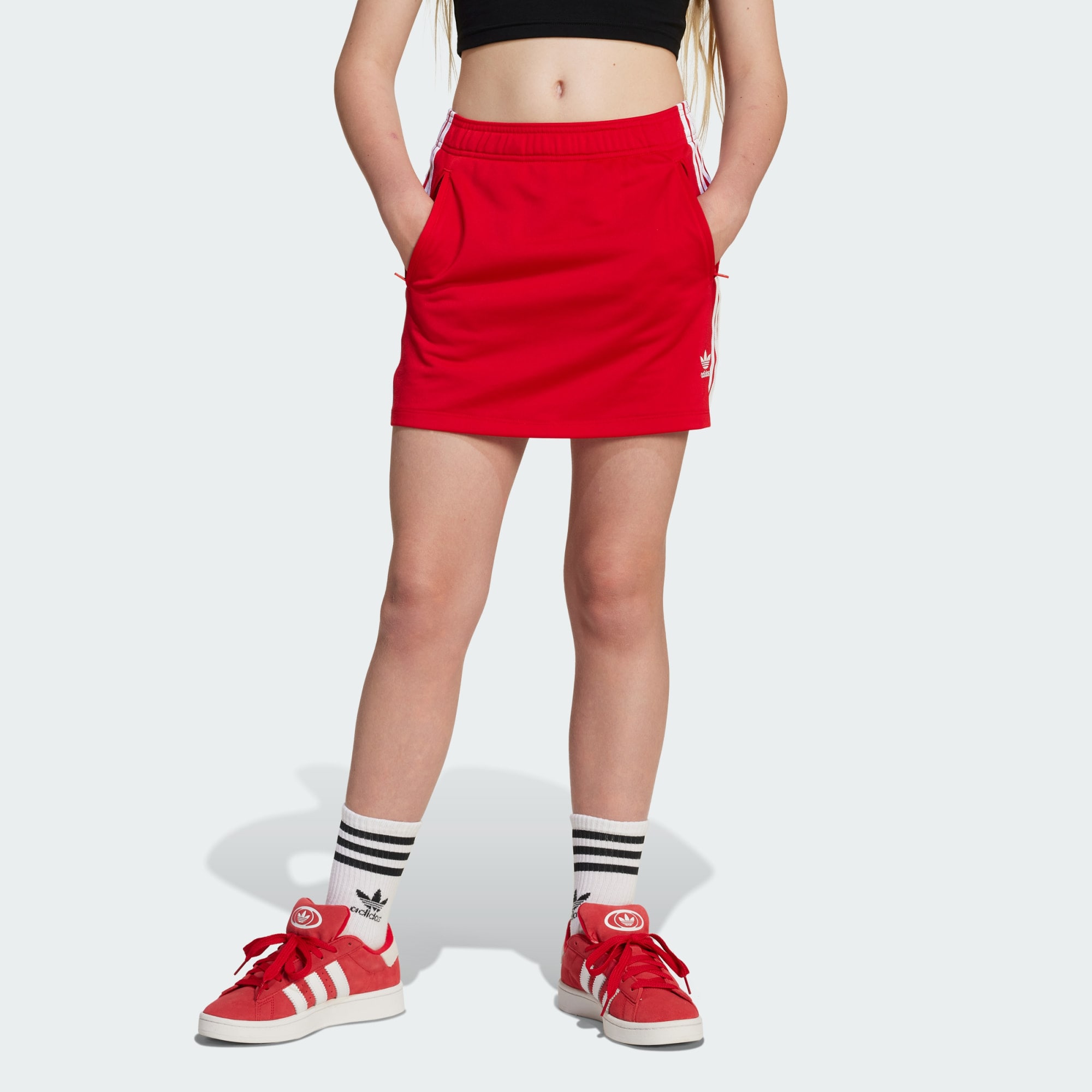 ADIDAS ORIGINALS Szoknyák 'Firebird'  piros / fehér termék 2. képe