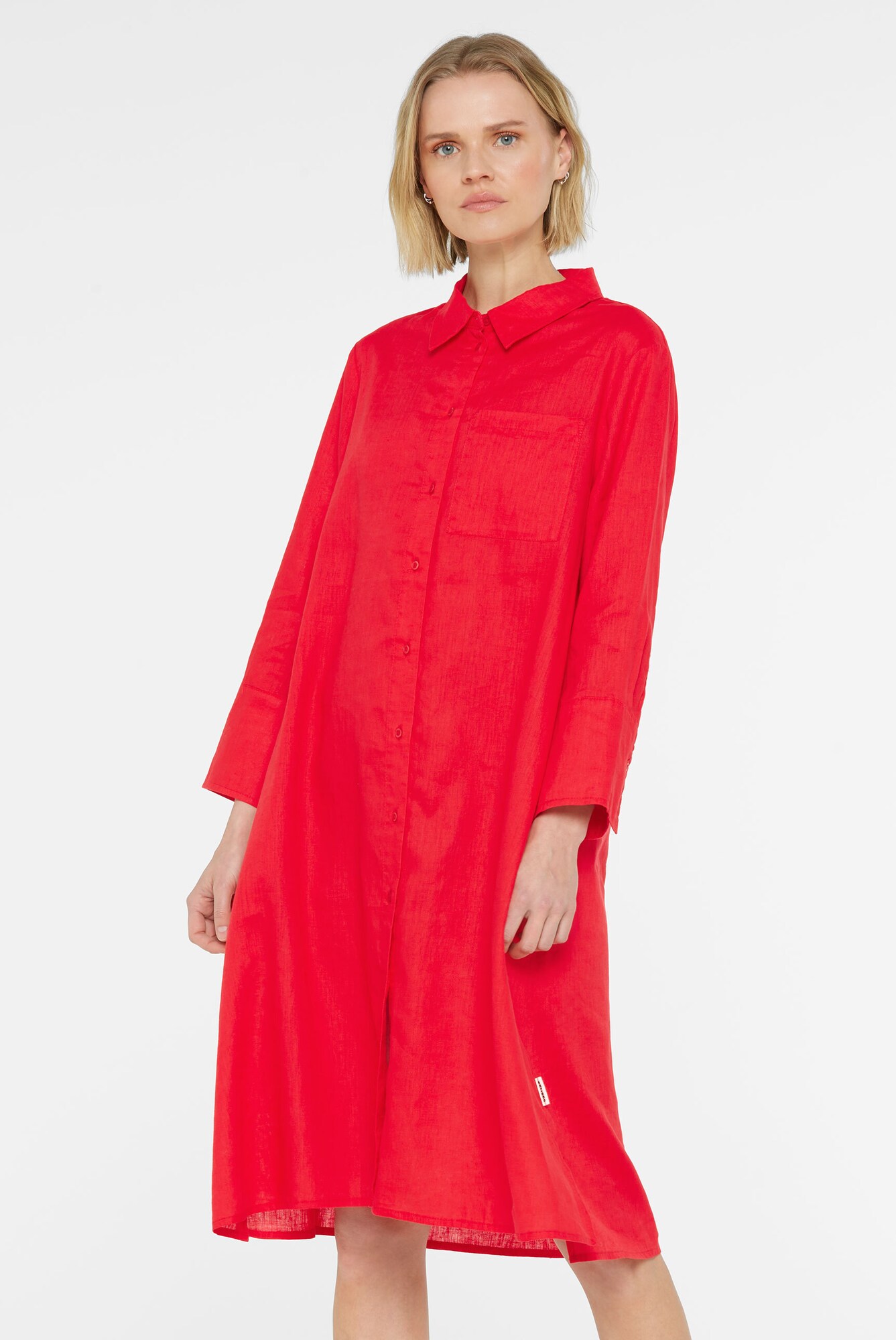Thumbnail - SENSES.THE LABEL Hemdblusenkleid FLO:RA aus Leinen-Mix