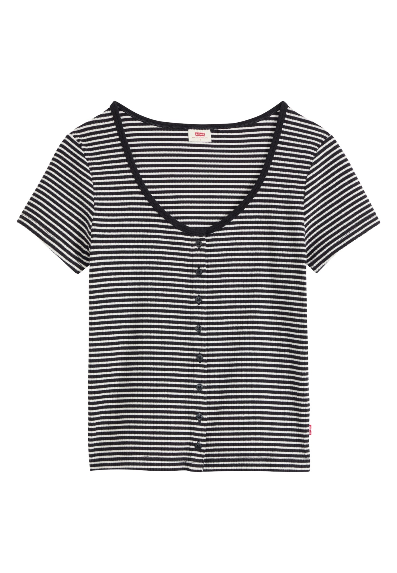 LEVIS ® Tricou AUSTEN negru / alb