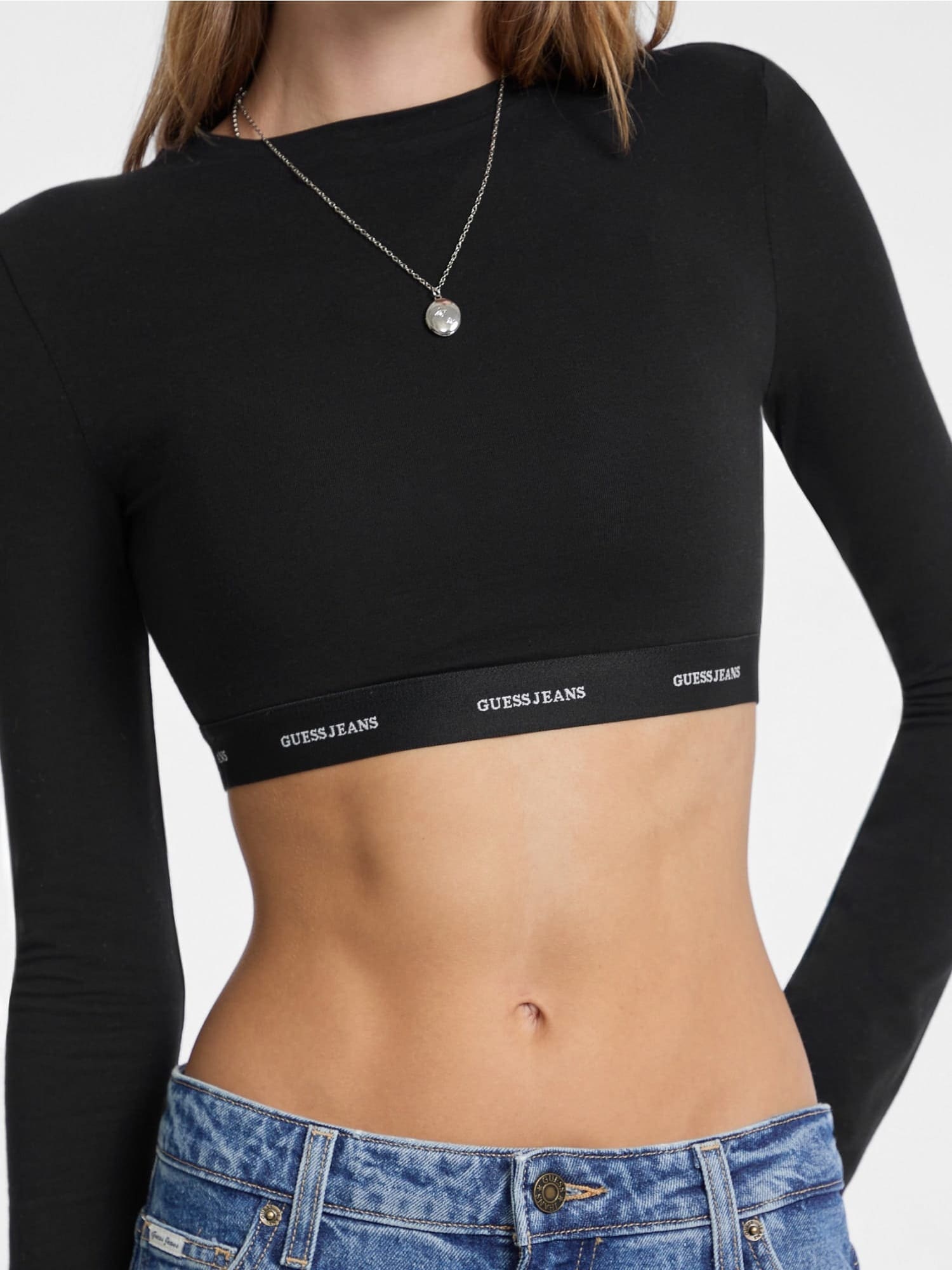 GUESS Camiseta negro – imagen 7