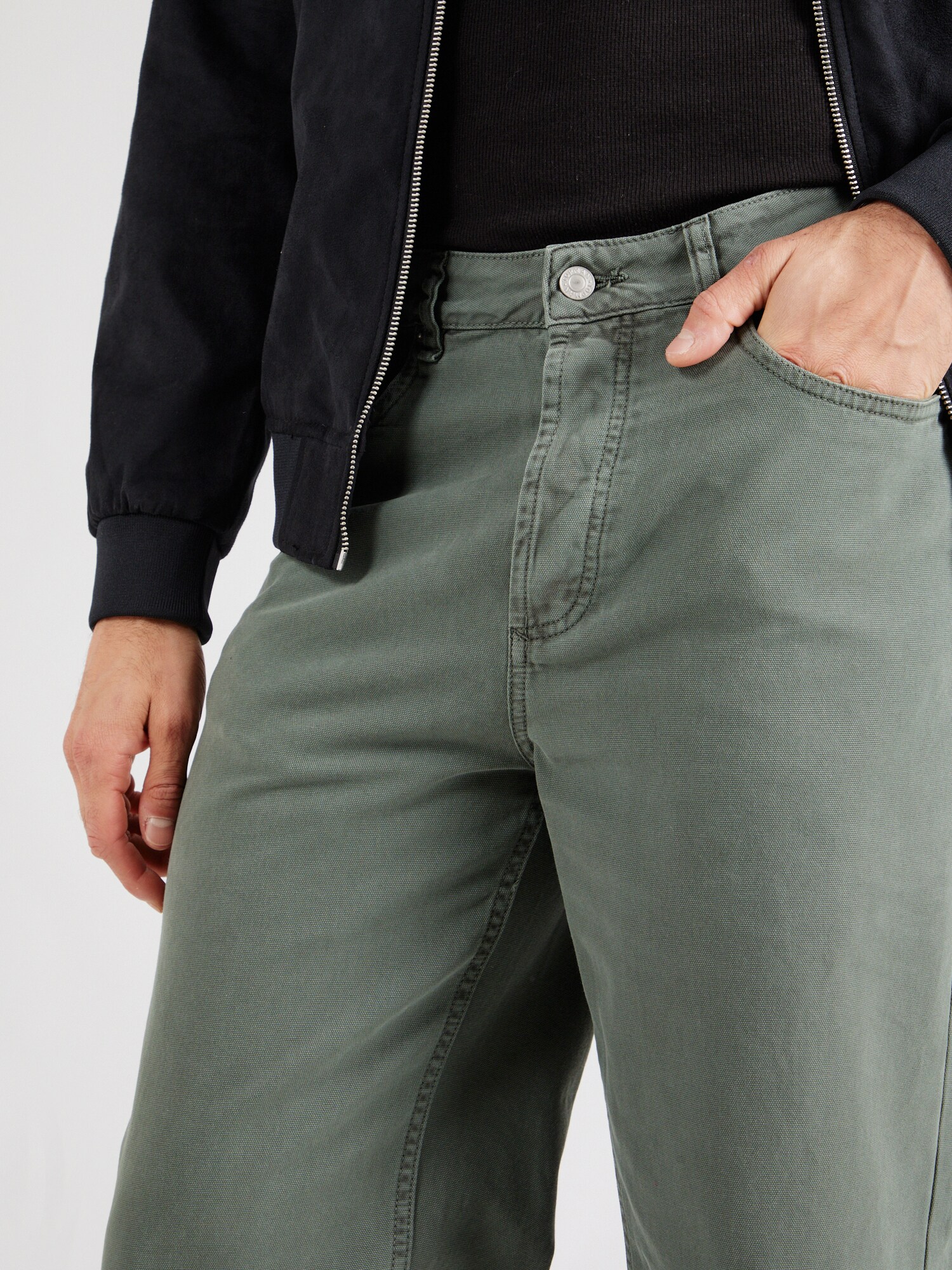TOPMAN Nohavice zelená (obrázok 5)