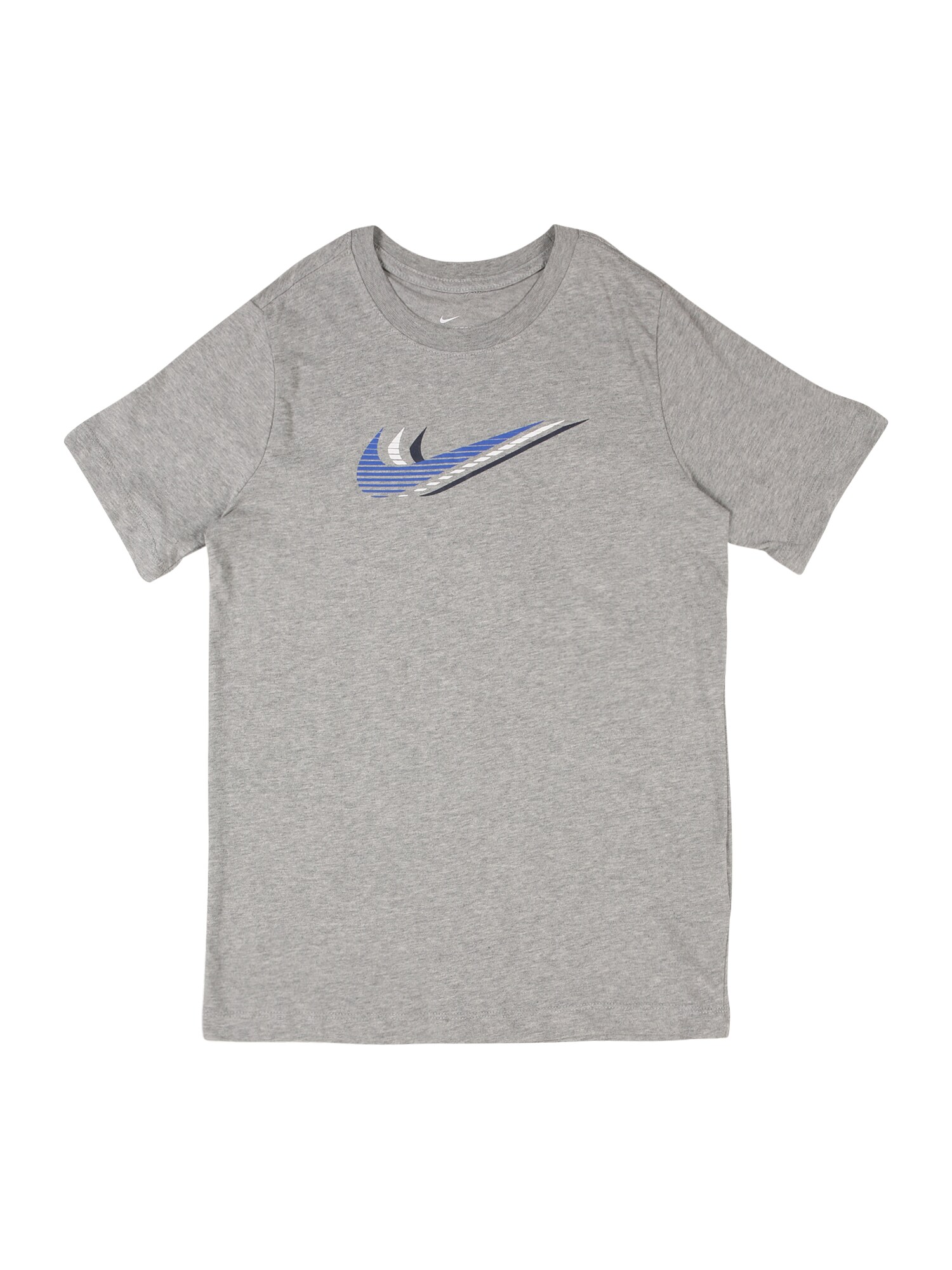 Nike Sportswear Marškinėliai  margai pilka / balta / mėlyna