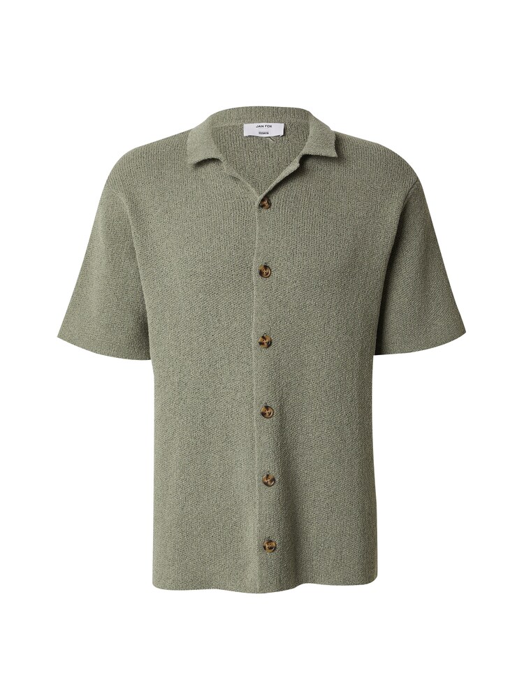 DAN FOX APPAREL Strickjacke 'Gustav' Herren Größe M grün