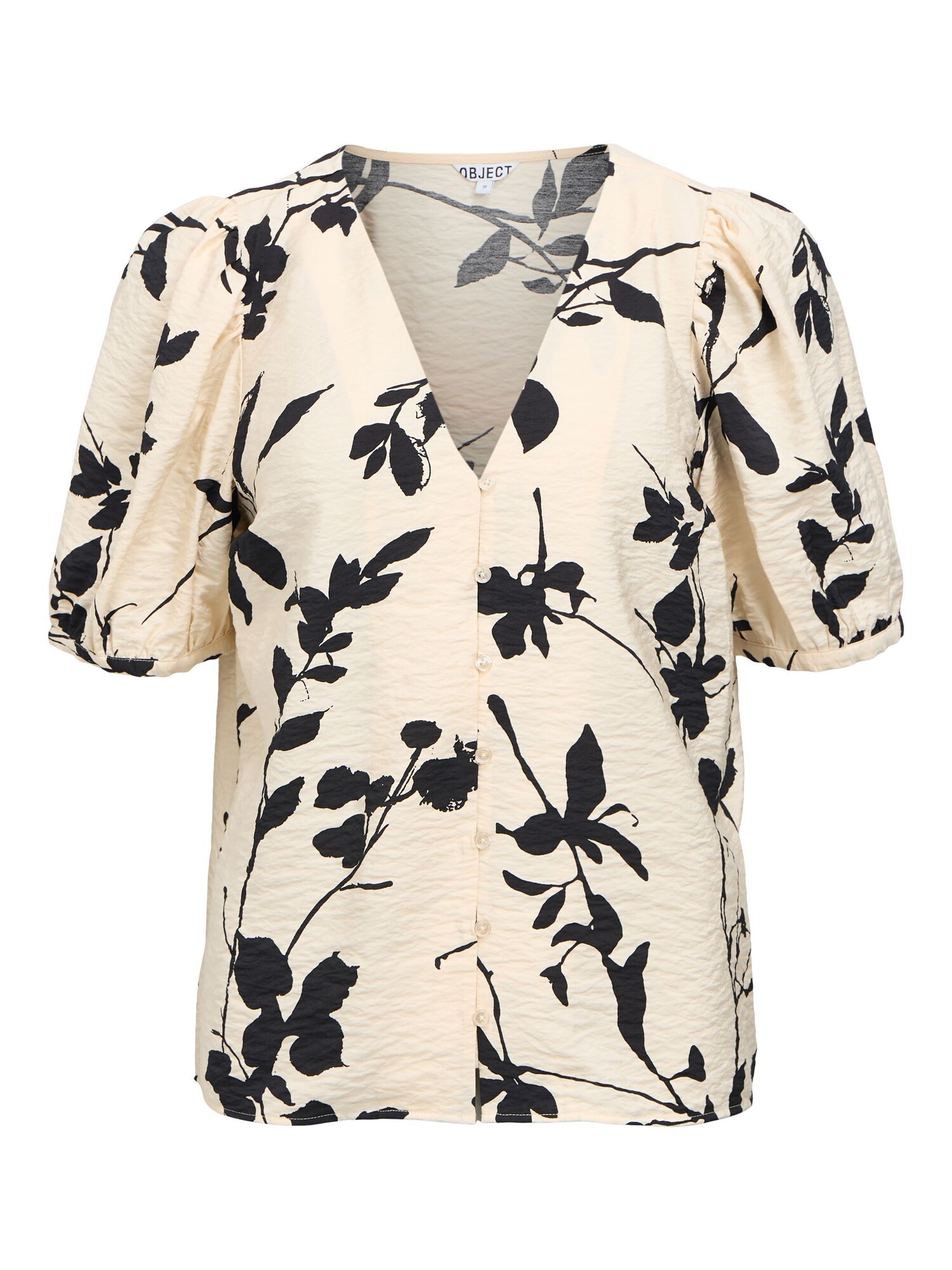 Object Blouse 'Objjacira' Beige / Zwart