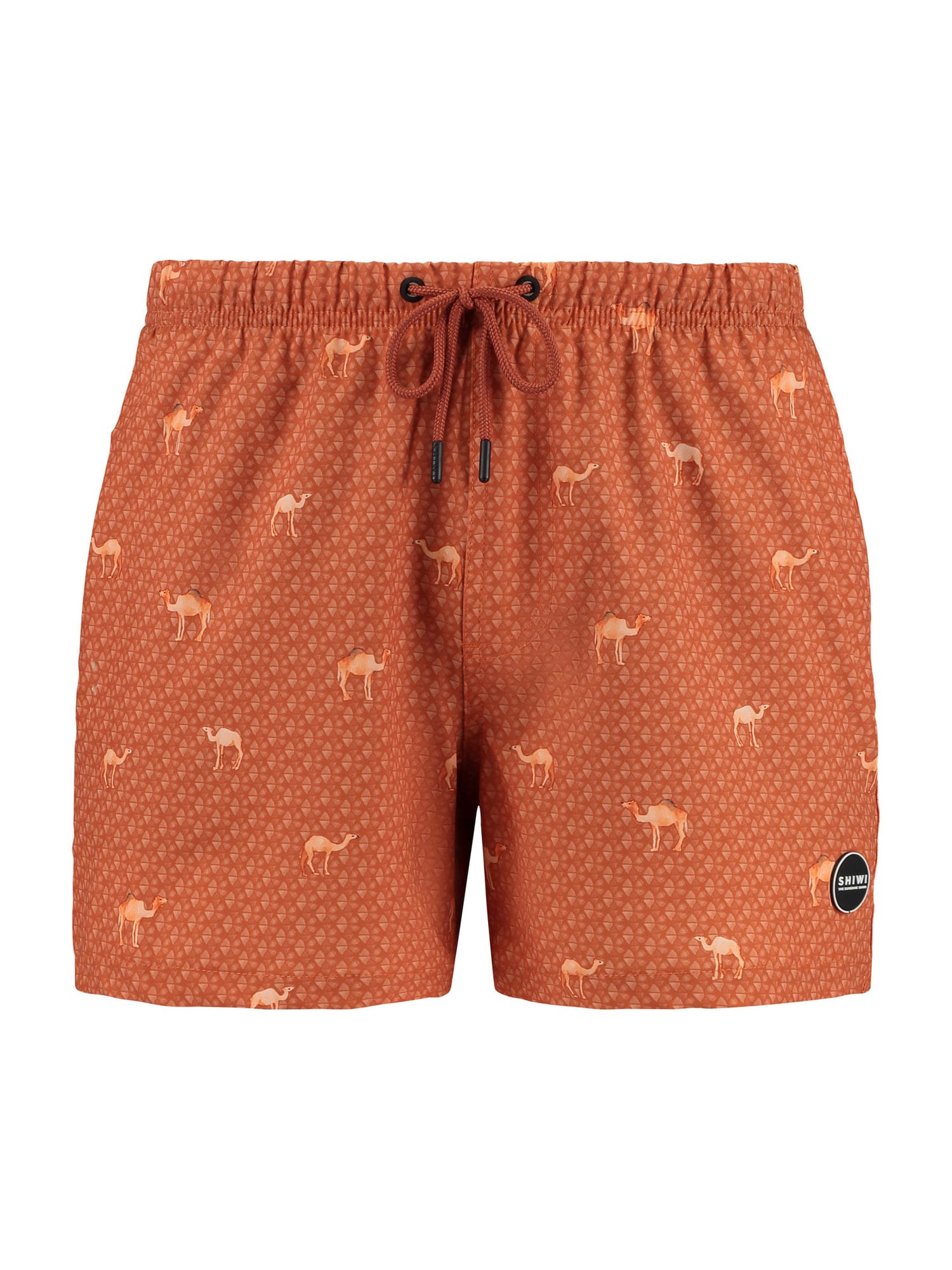 Shiwi Kratke kopalne hlače  rjasto rjava / oranžna