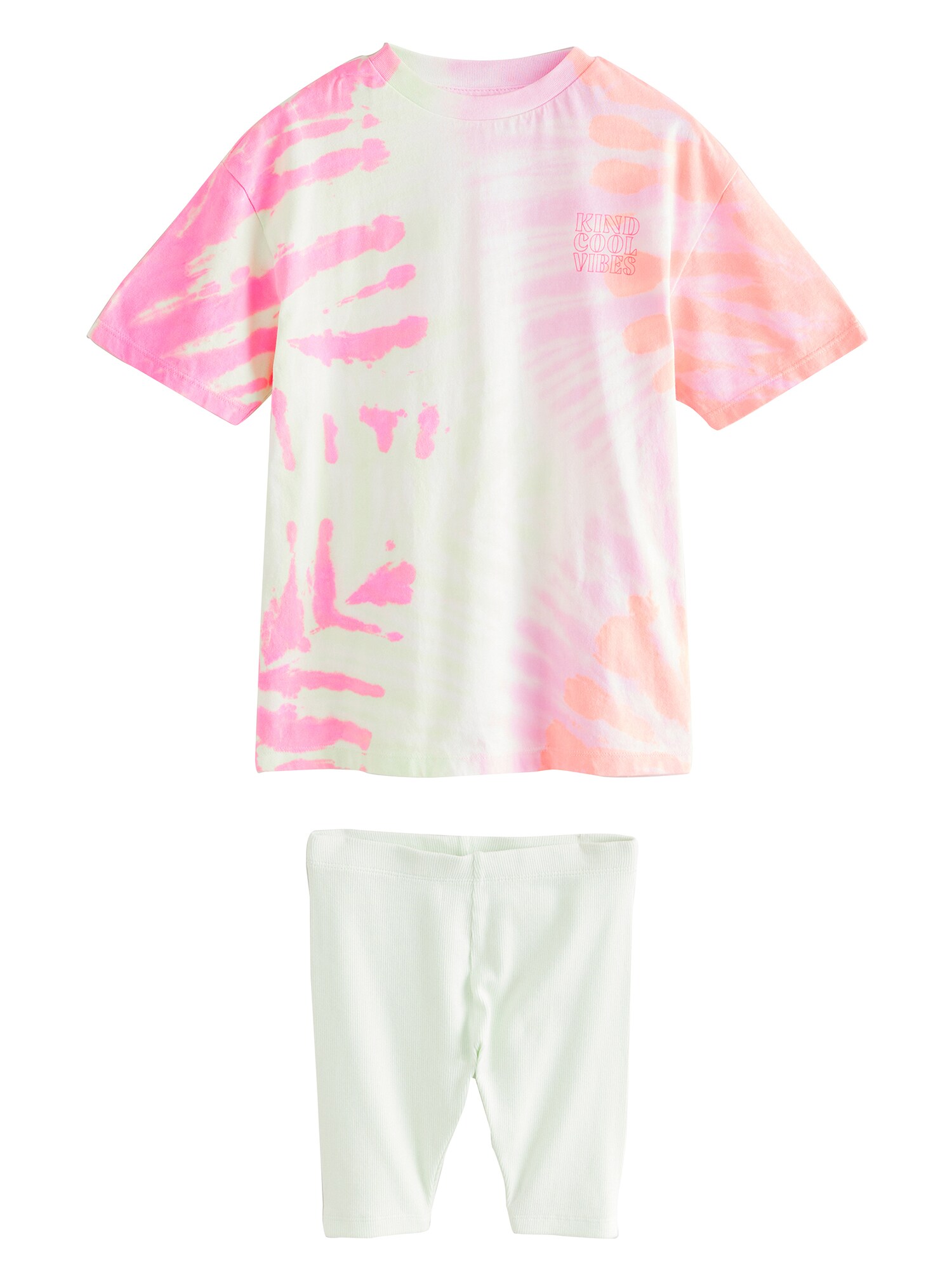 Next Set  galben / verde pastel / roz