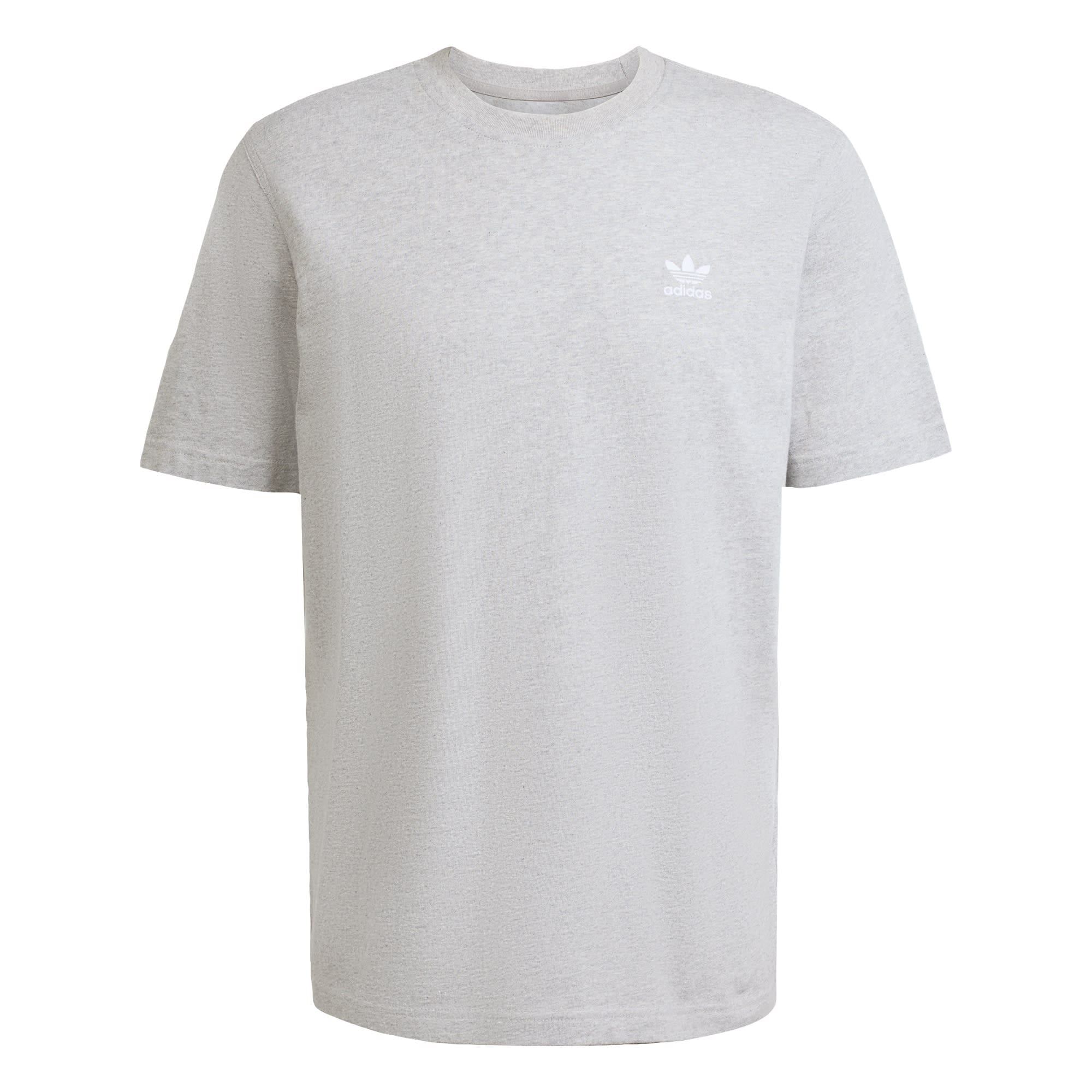 ADIDAS ORIGINALS Tricou Trefoil Essentials  gri deschis / alb