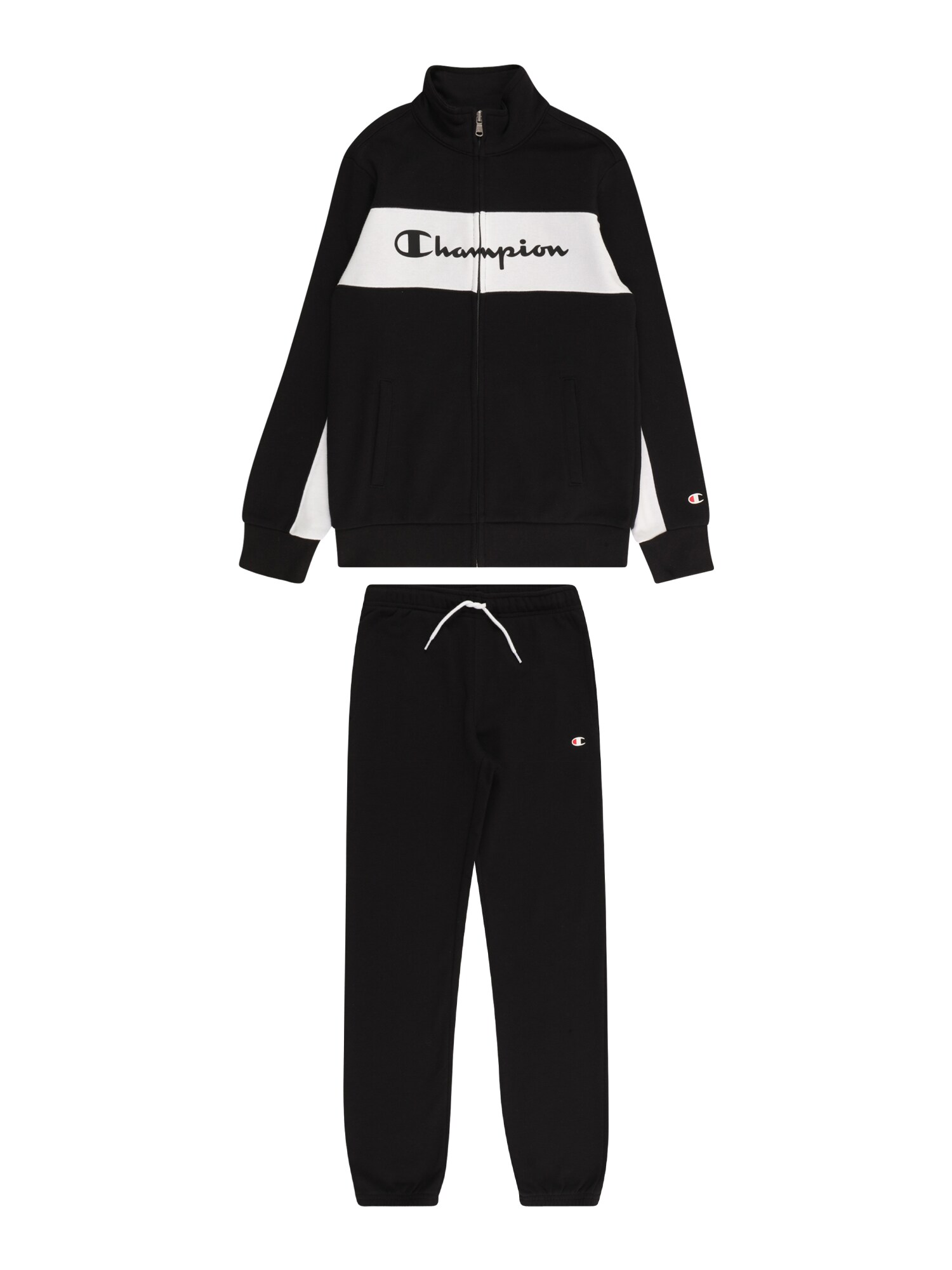 Champion Authentic Athletic Apparel Fato de jogging  preto / branco