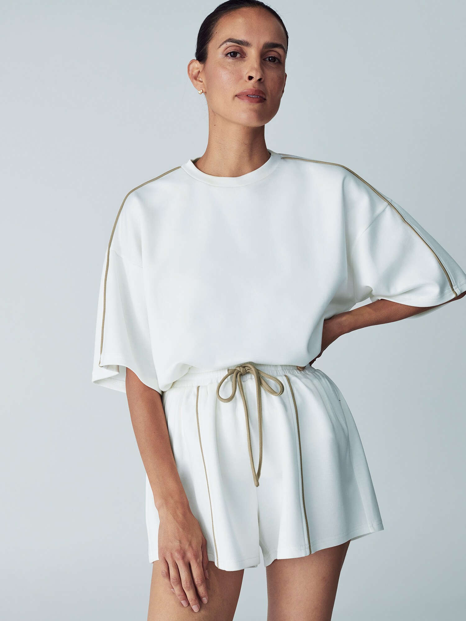 Willa Pantaloni Brenna  alb