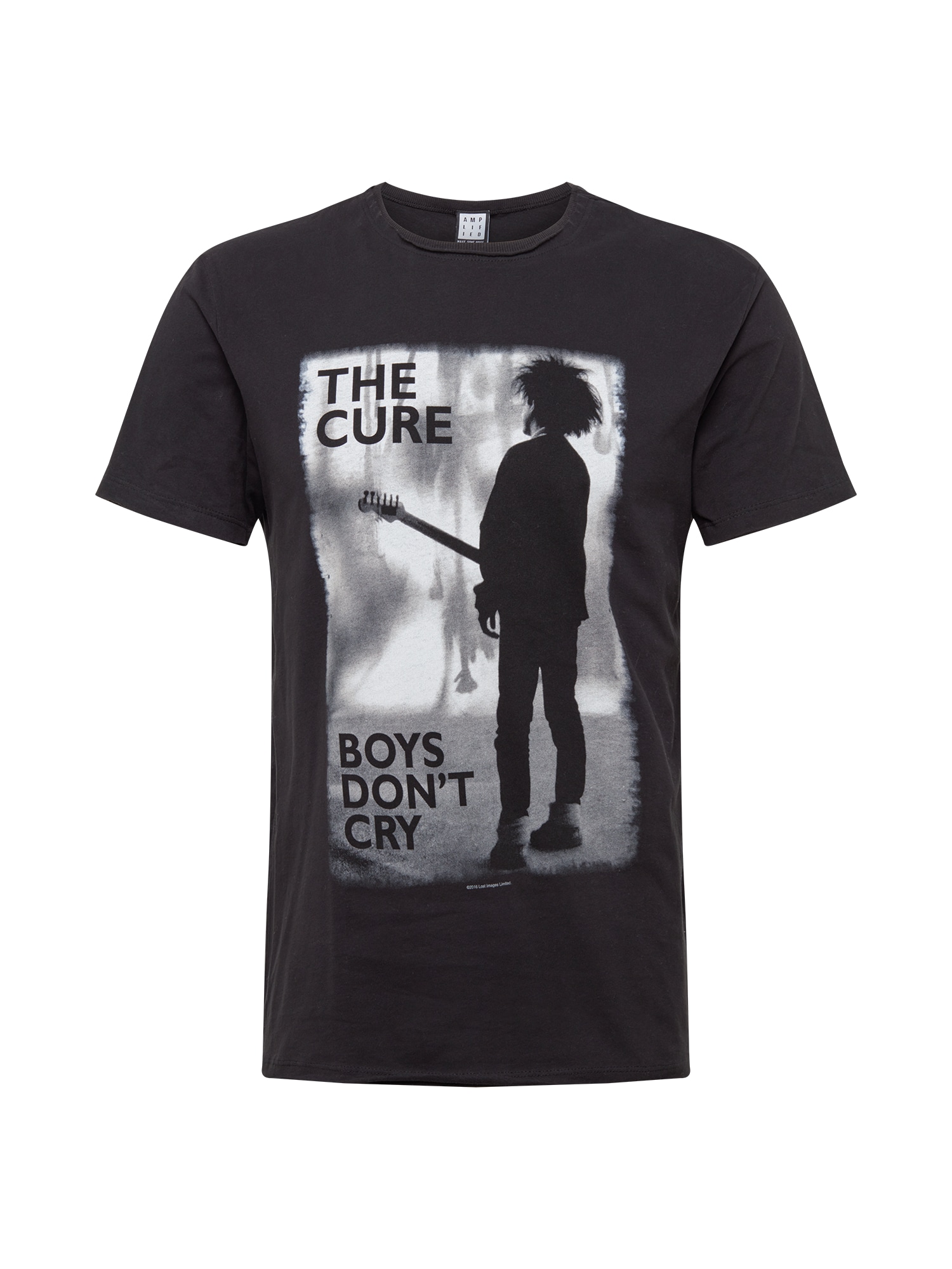AMPLIFIED Marškinėliai 'THE CURE BOYS DONT CRY' tamsiai pilka / pilka