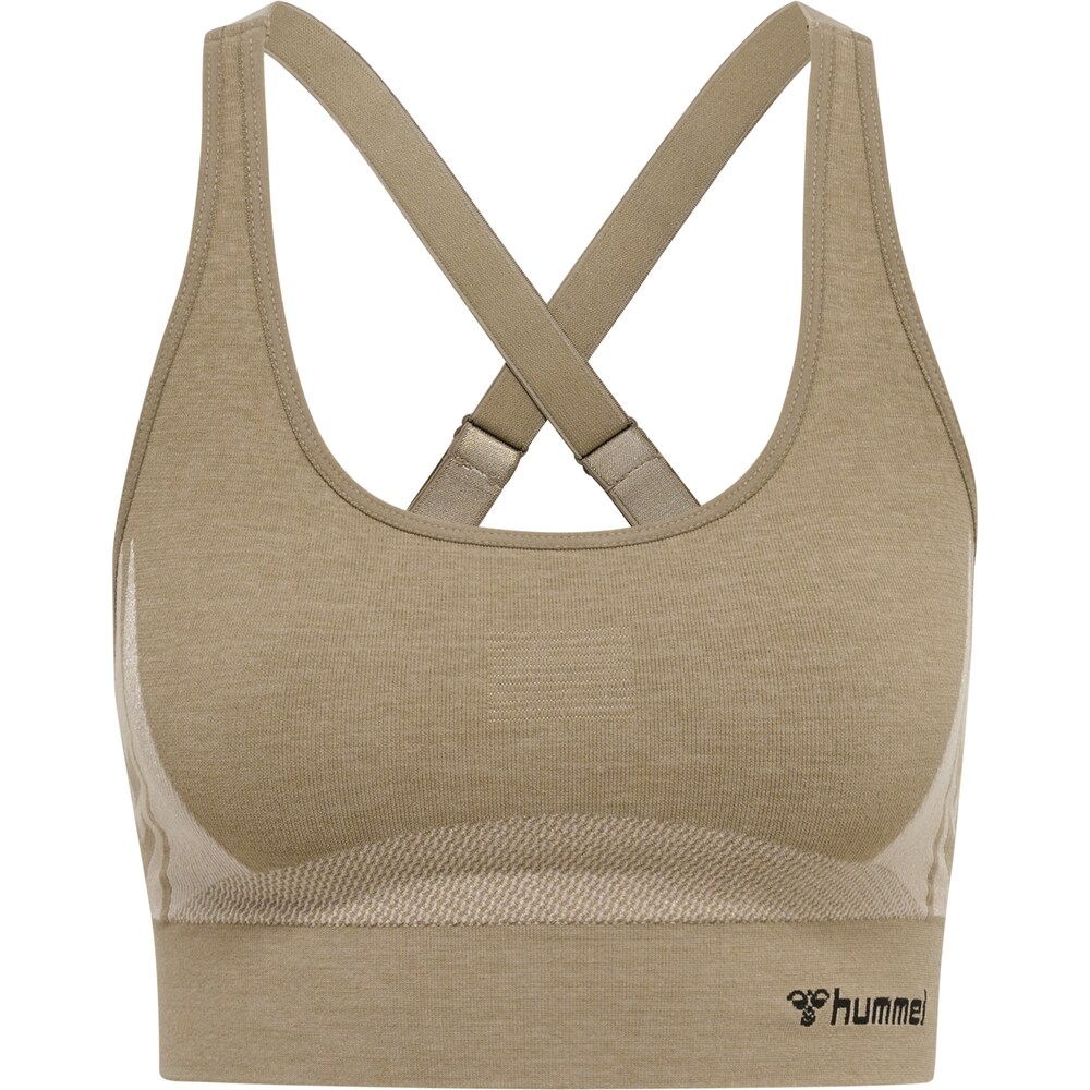 Hummel Sporttop Damen Größe XS beige / sand / schwarz