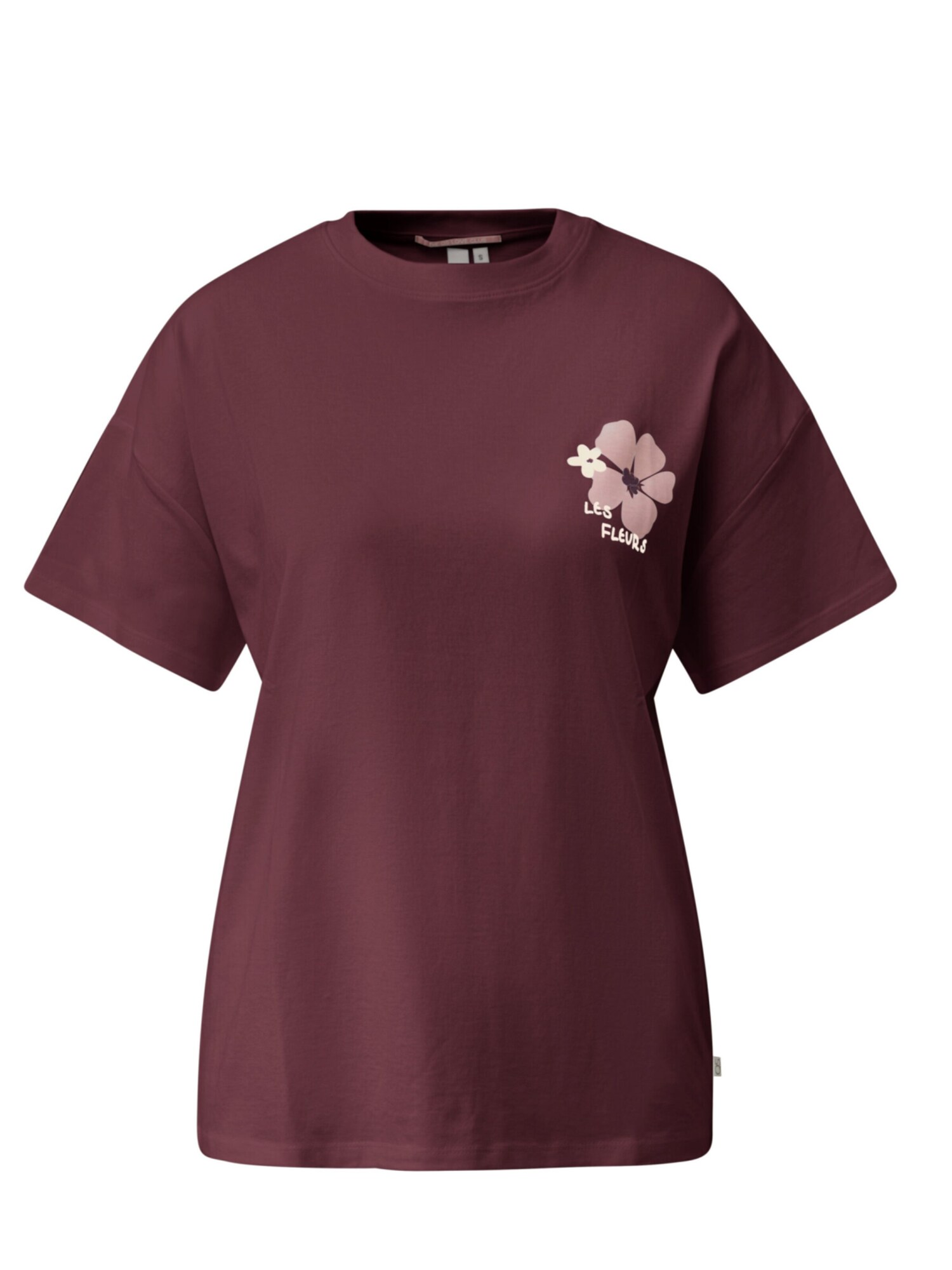 Qs Shirt 'Q/S Designed By - Dames T-shirt' Rood
