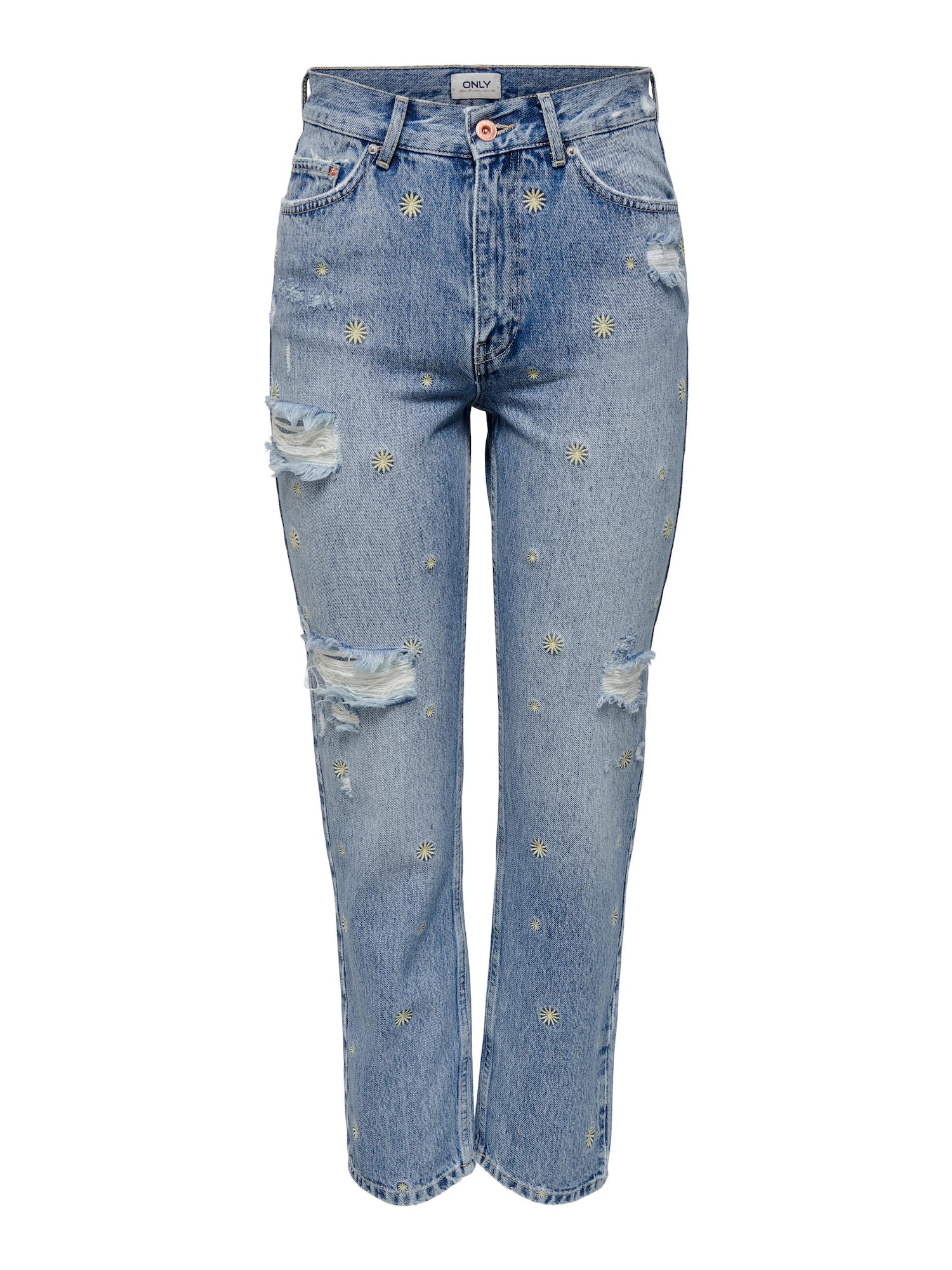 ONLY Jeans 'FINE'  albastru denim / galben deschis
