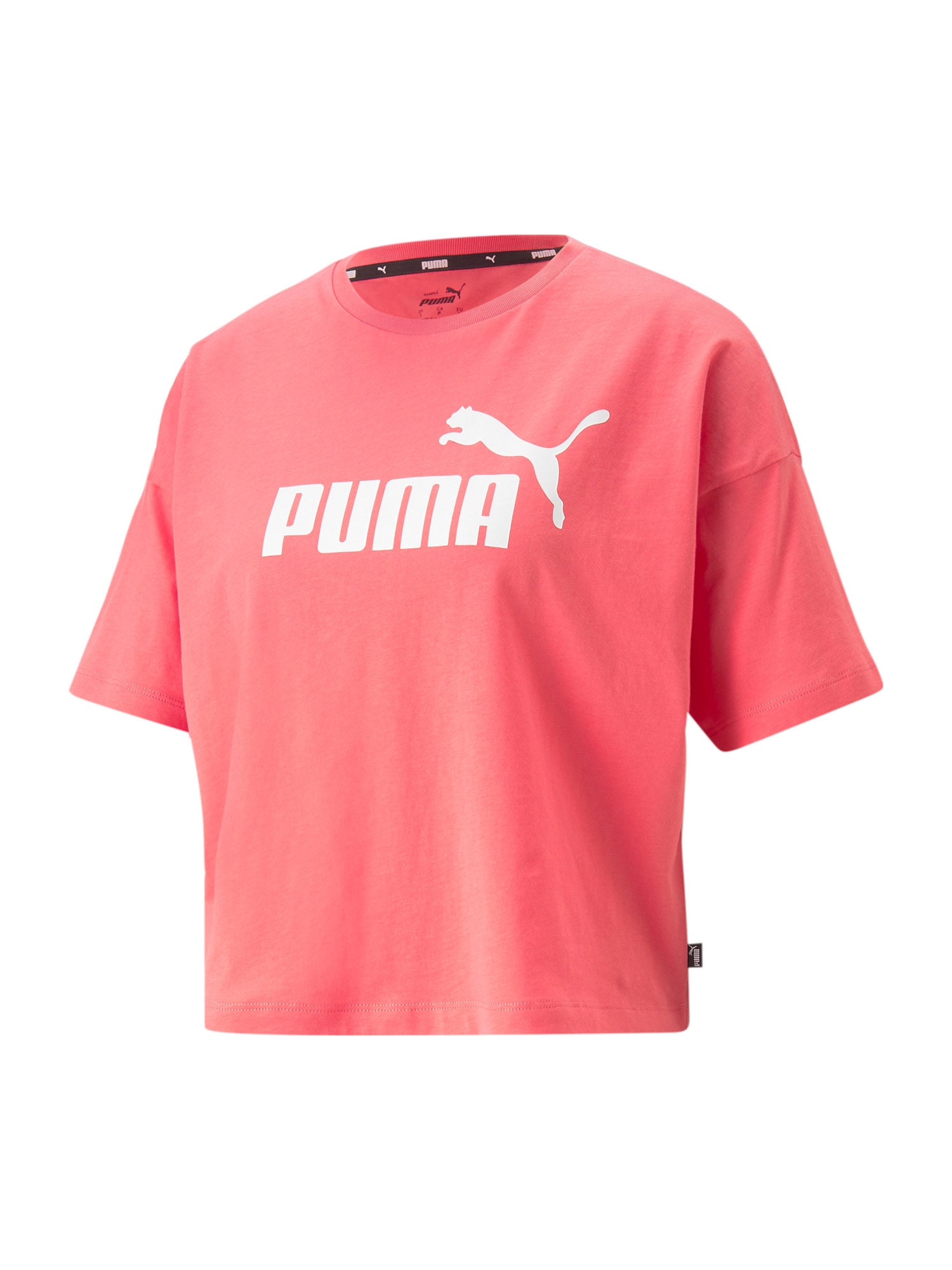 PUMA Функционална тениска  розе / бяло