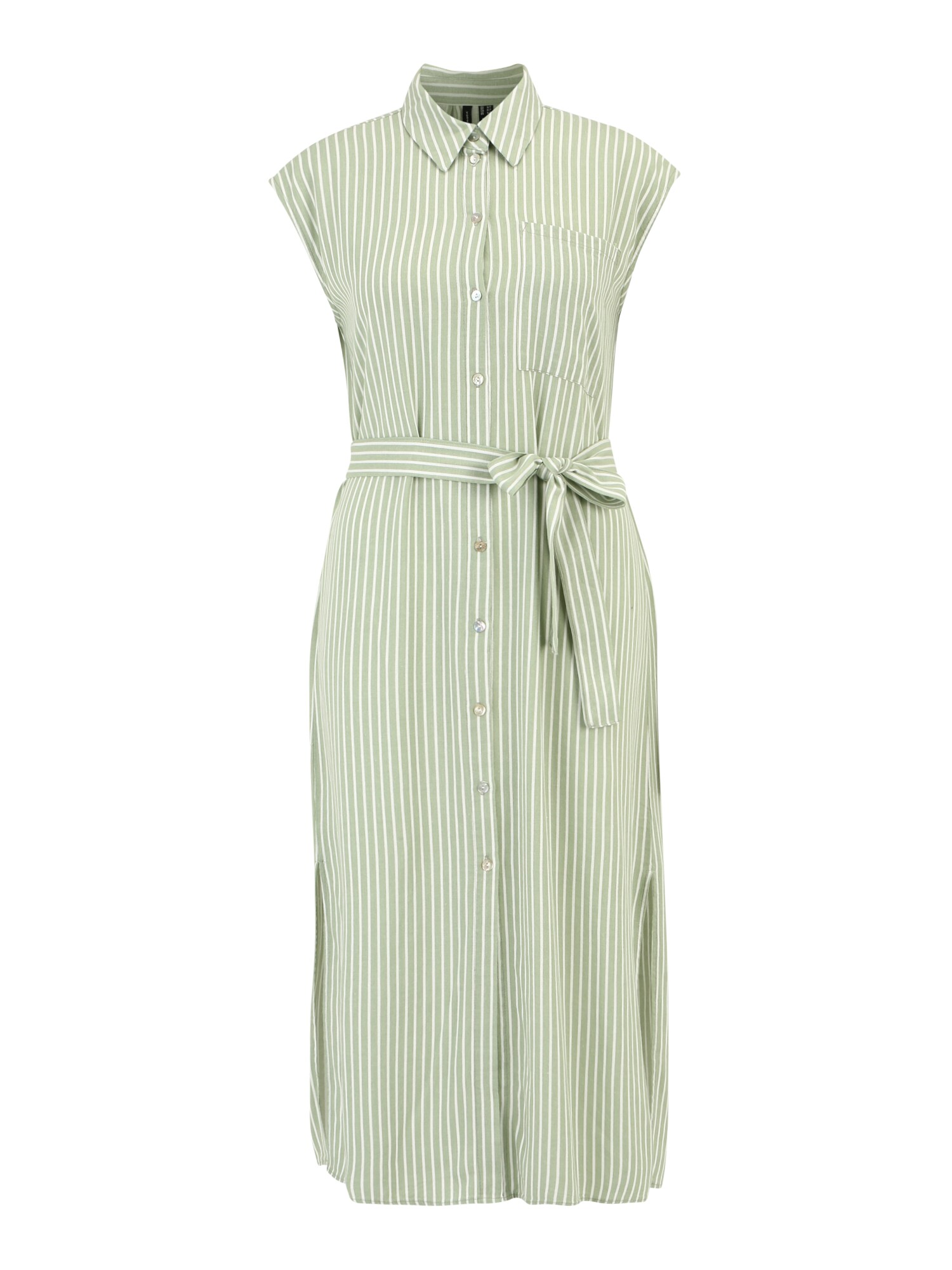 Vero Moda Tall Košulja haljina 'MYMILO'  pastelno zelena / bijela