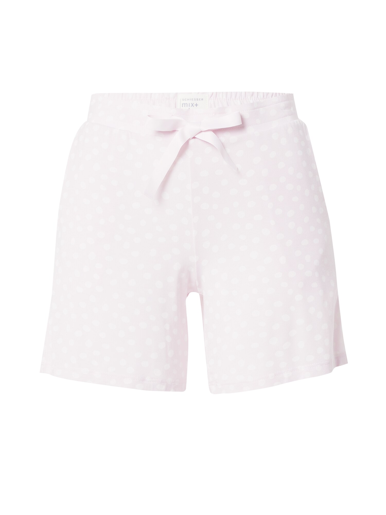 SCHIESSER Pantaloni de pijama  roz / alb
