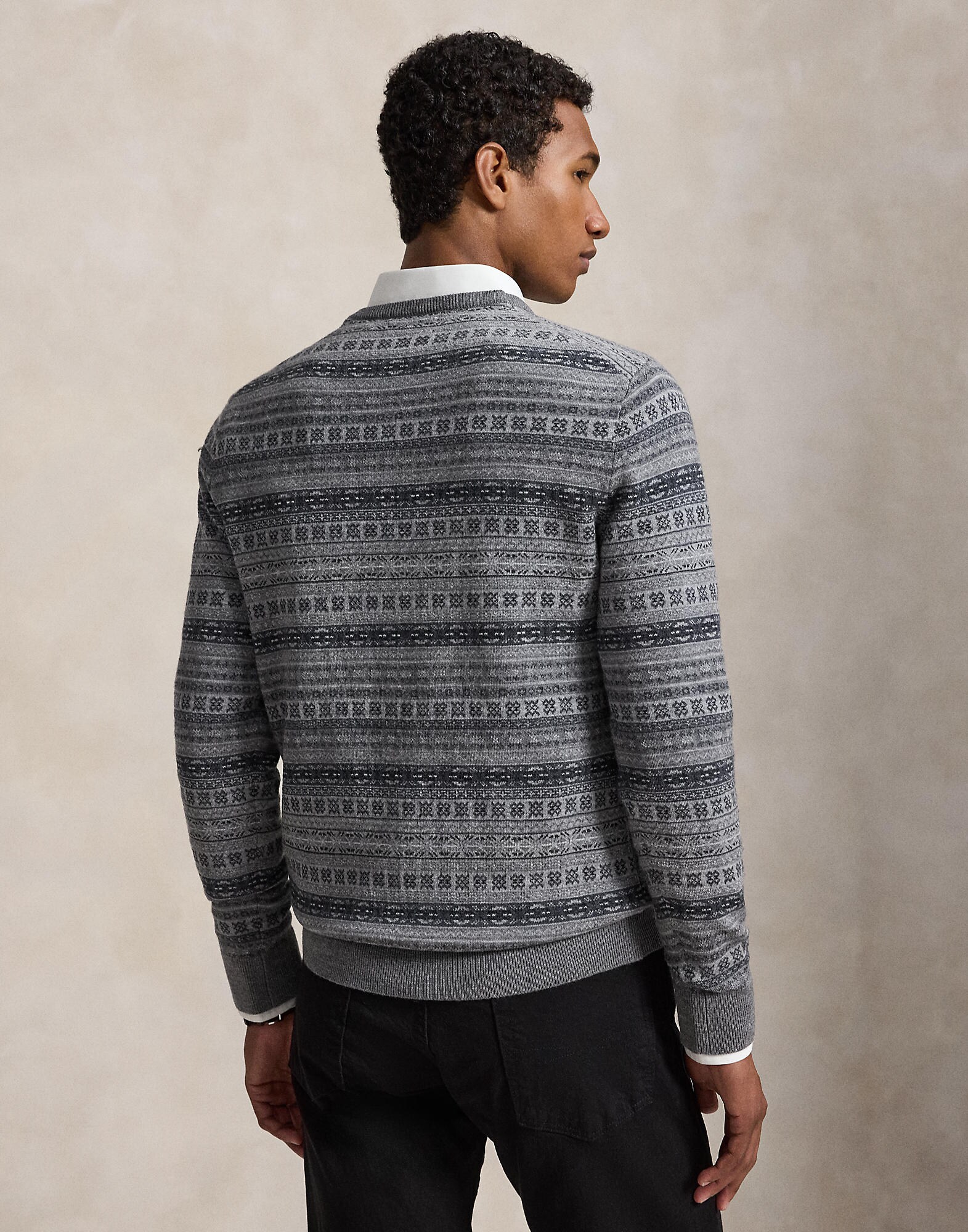 Polo Ralph Lauren Jersey  gris / gris oscuro / negro / blanco – imagen 3