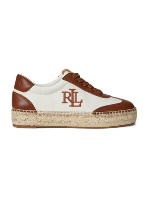 Lauren Ralph Lauren Zapatillas deportivas bajas 'LUIZE'  marrón / blanco