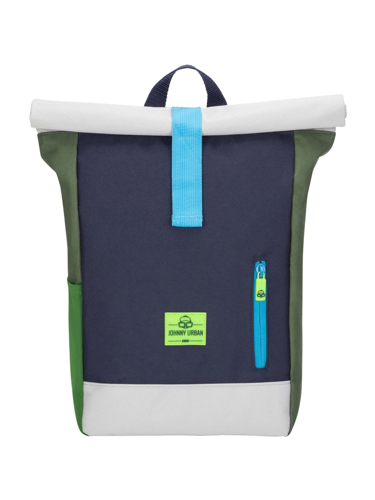 Johnny Urban Rucsac Aaron  azur / albastru închis / verde / alb